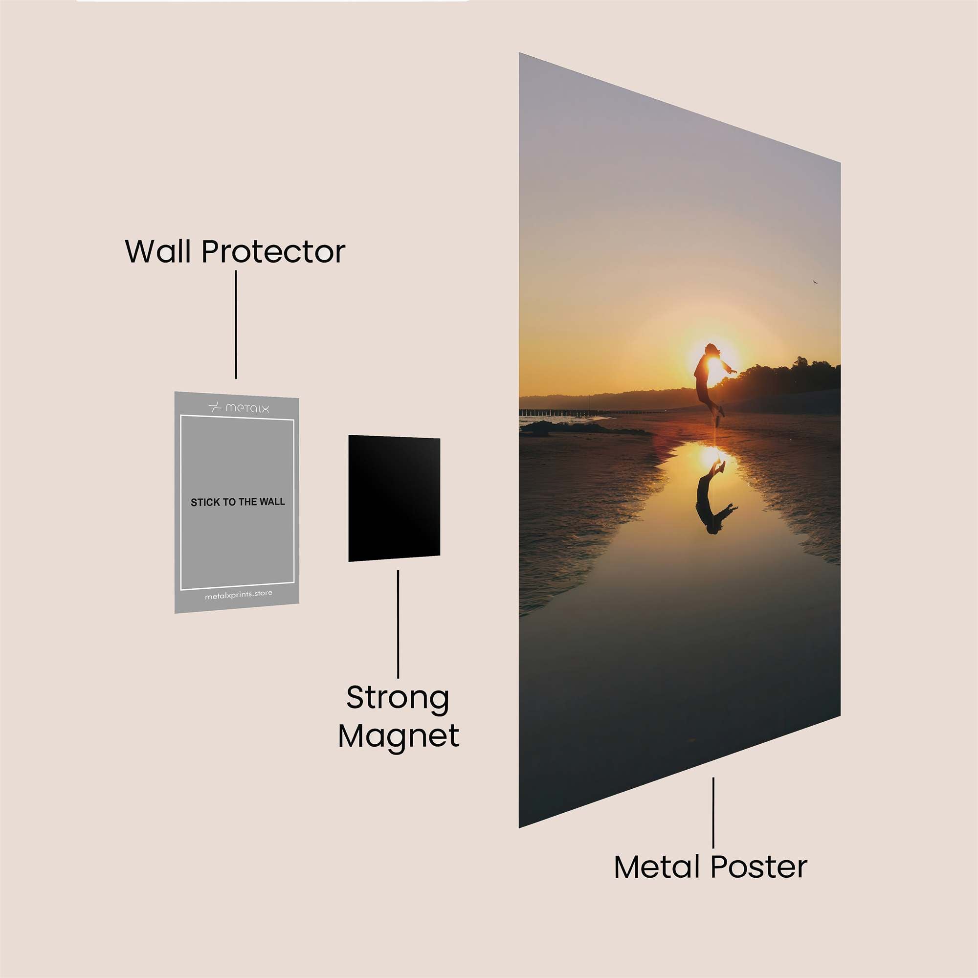 Sunrise Leap Safe Wall Magnetic / M