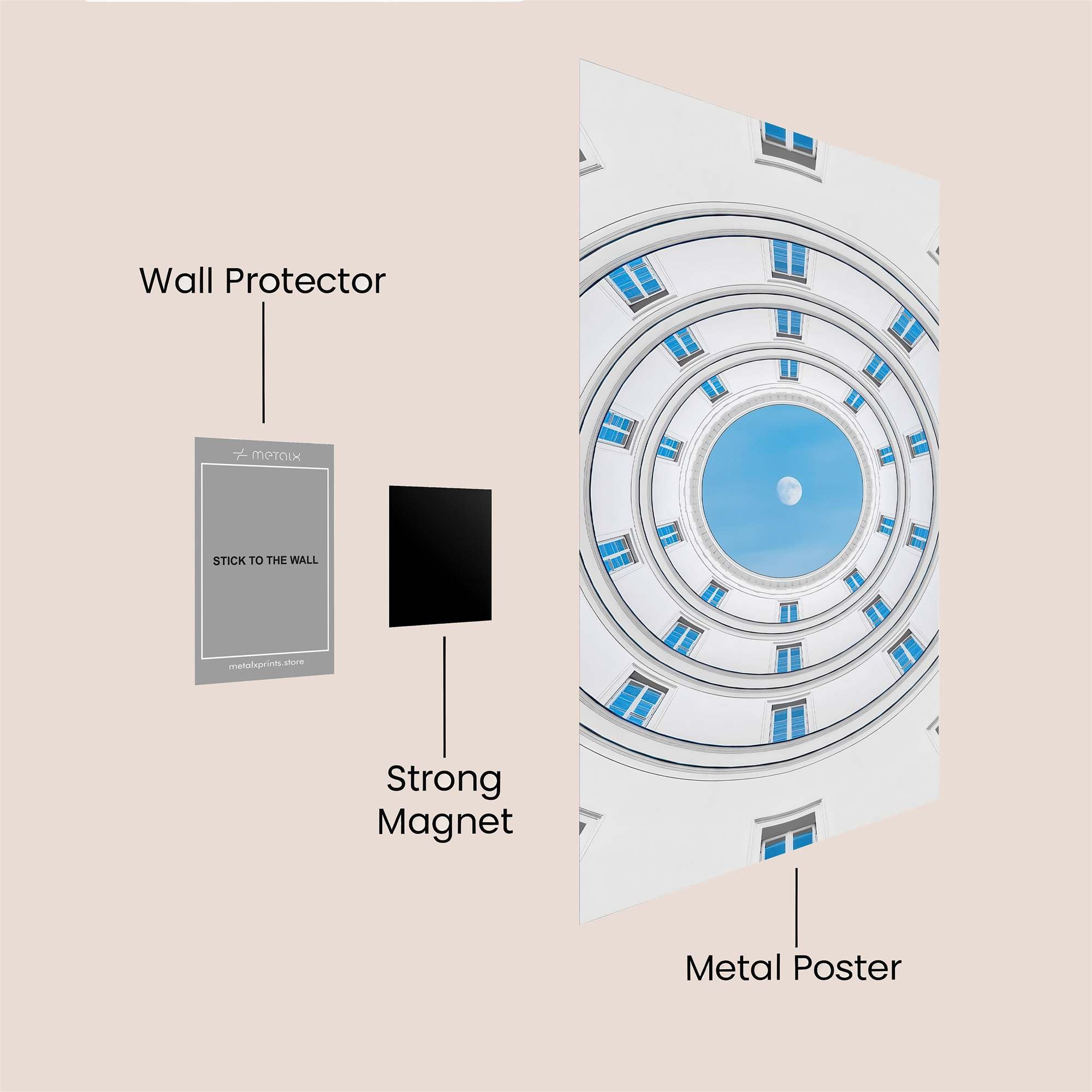 Dome Serenity Safe Wall Magnetic / M