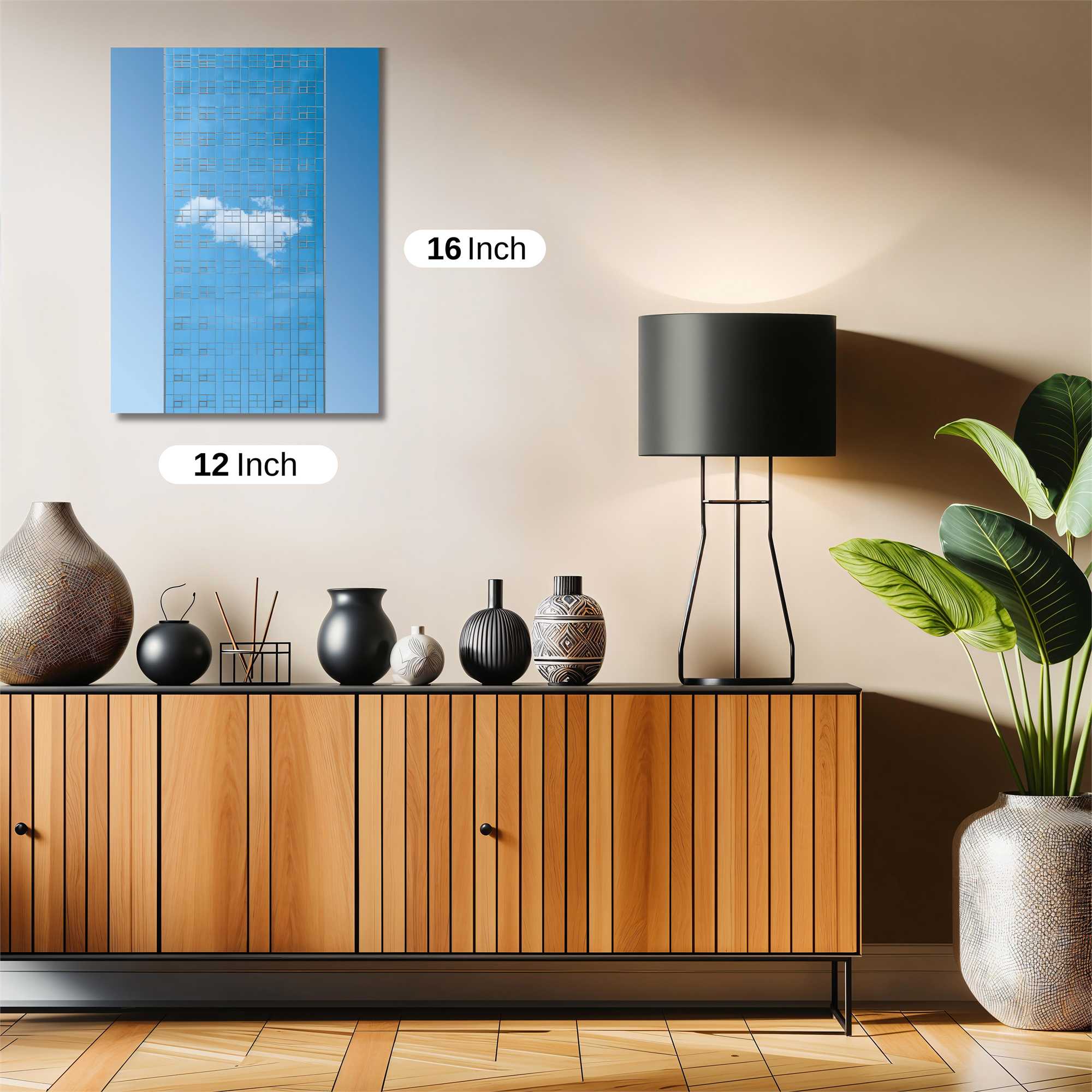 Skyscraper Serenity Safe Wall Magnetic / M