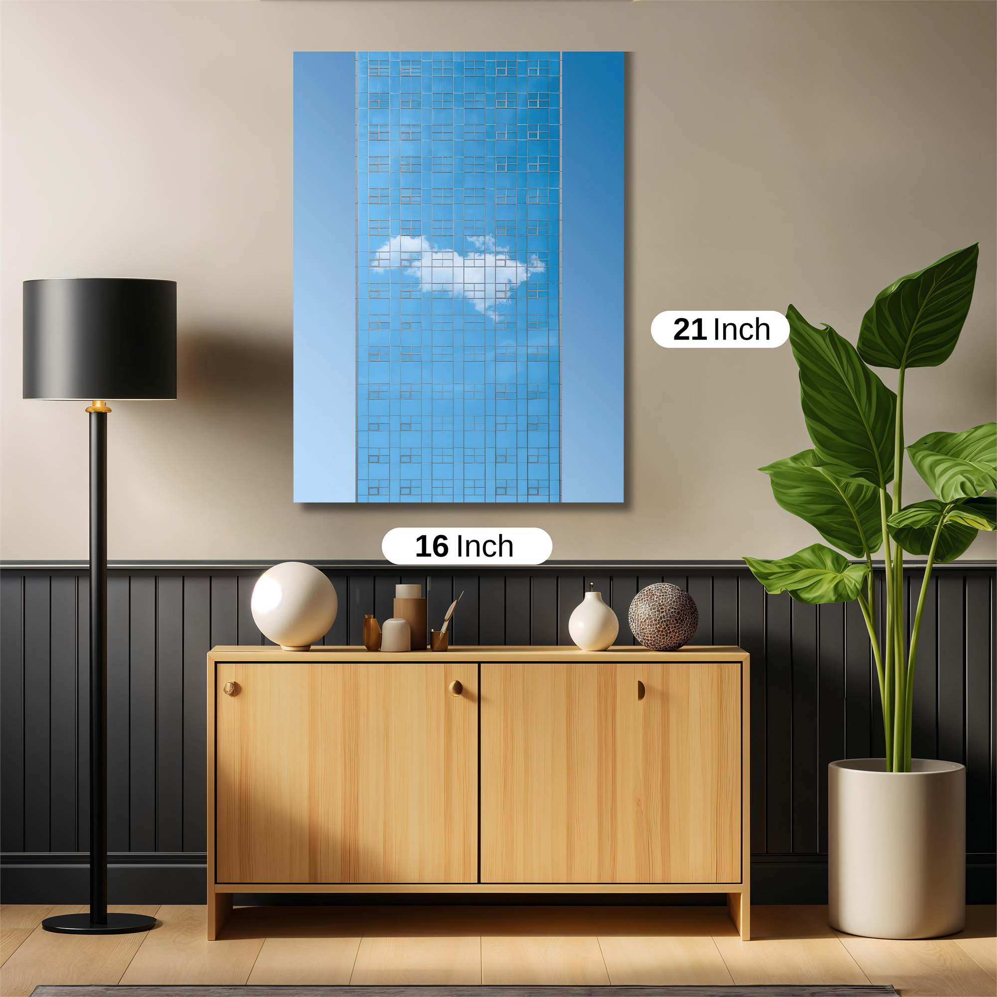 Skyscraper Serenity Safe Wall Magnetic / M