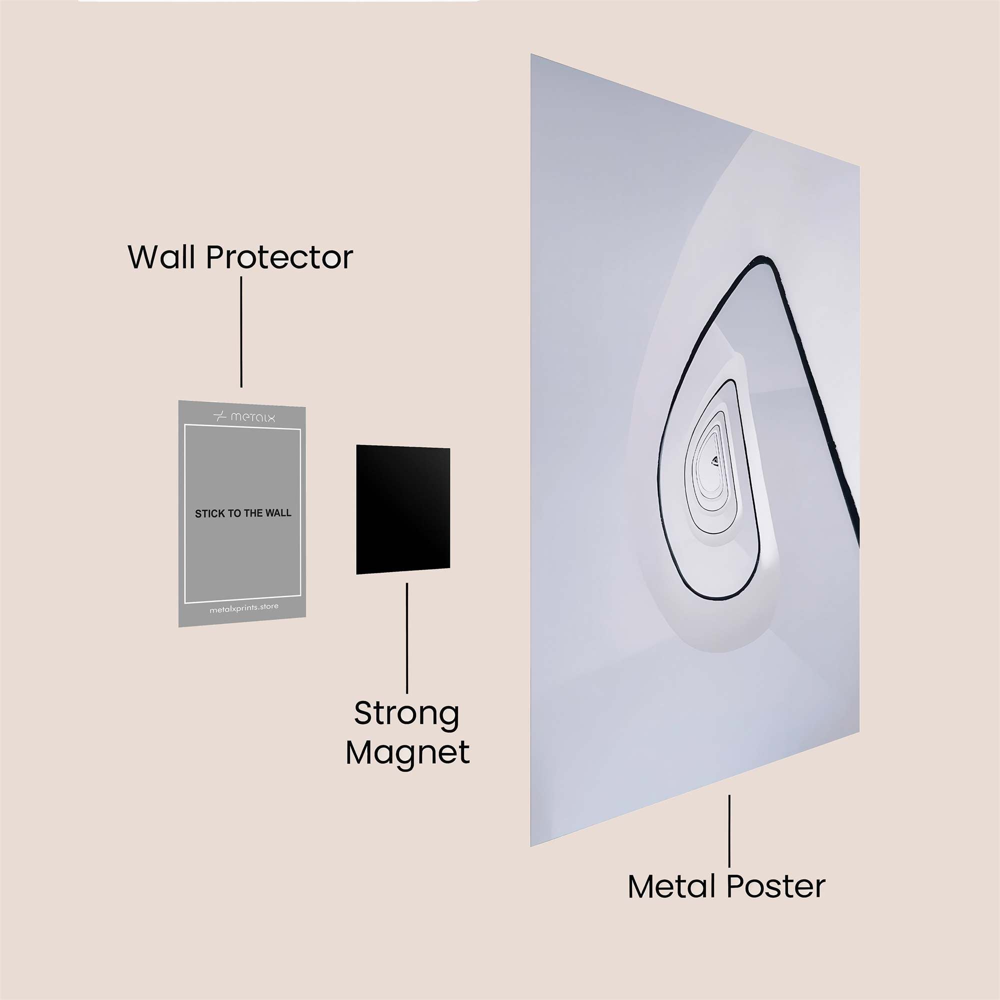 Spiral Enigma Safe Wall Magnetic / M
