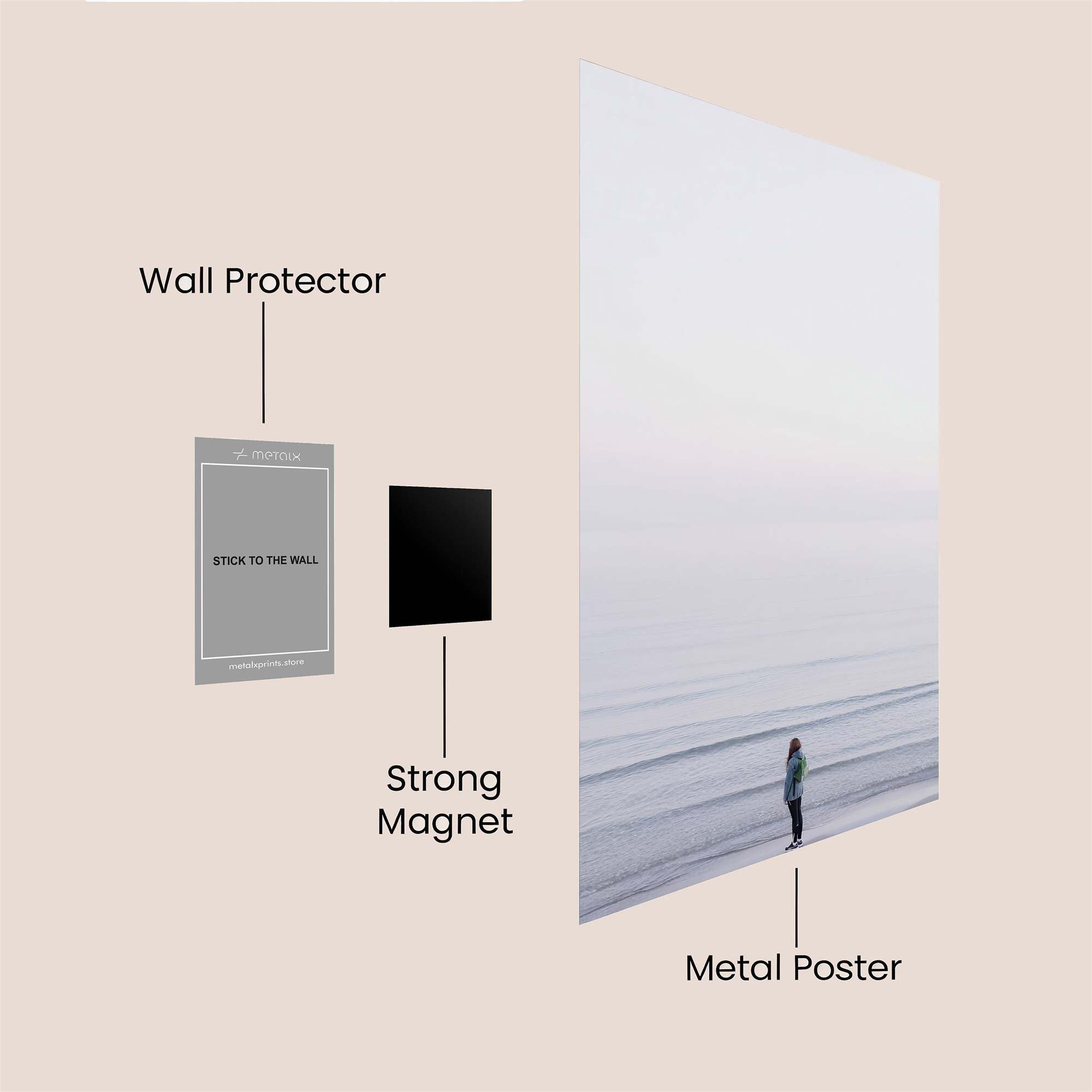 Solitude Whisper Safe Wall Magnetic / M