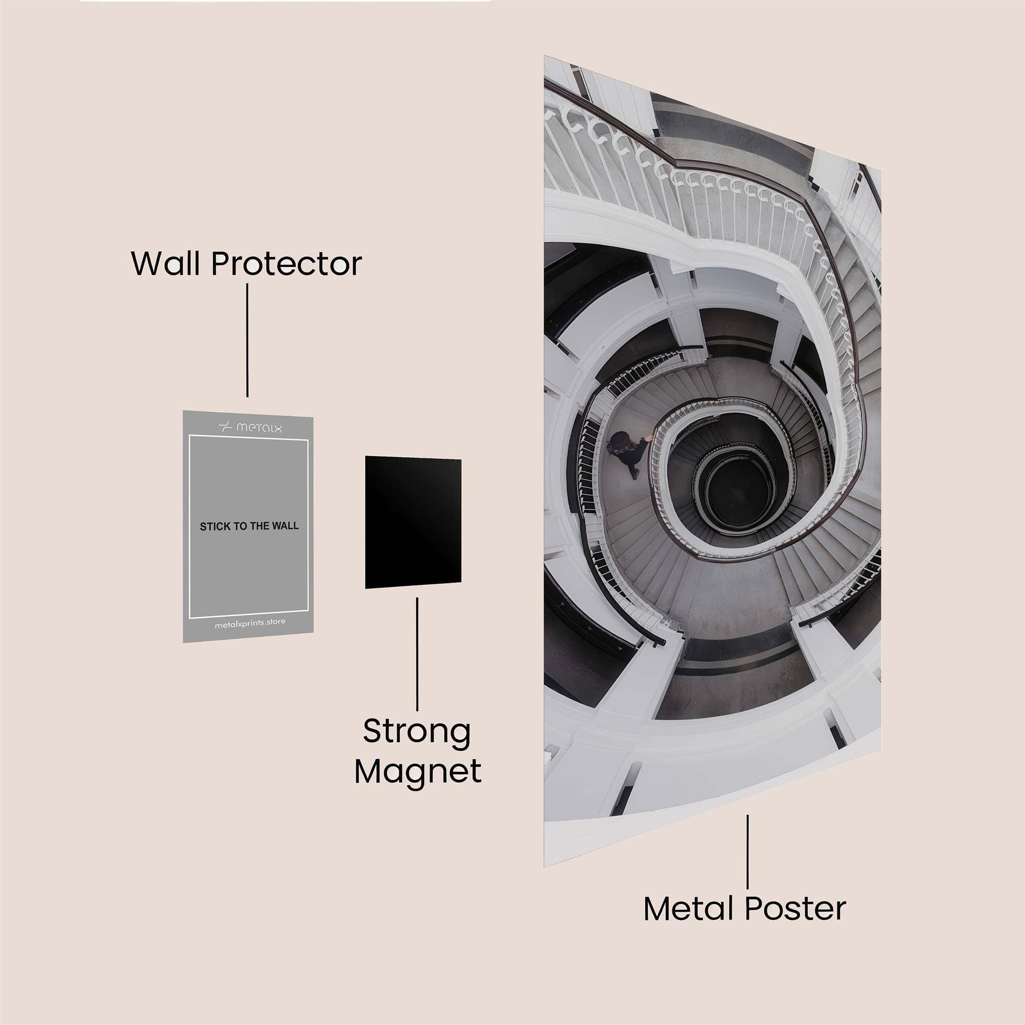 Spiral Serenity Safe Wall Magnetic / M