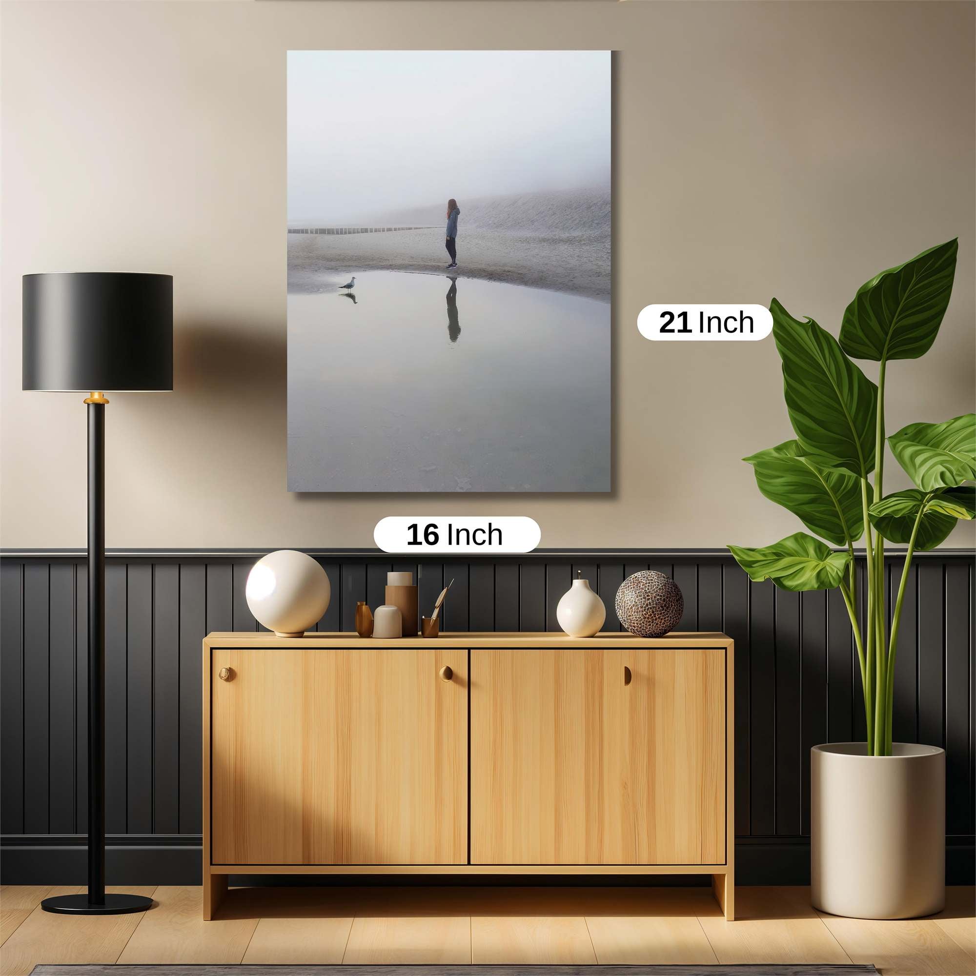 Foggy Solitude Safe Wall Magnetic / M