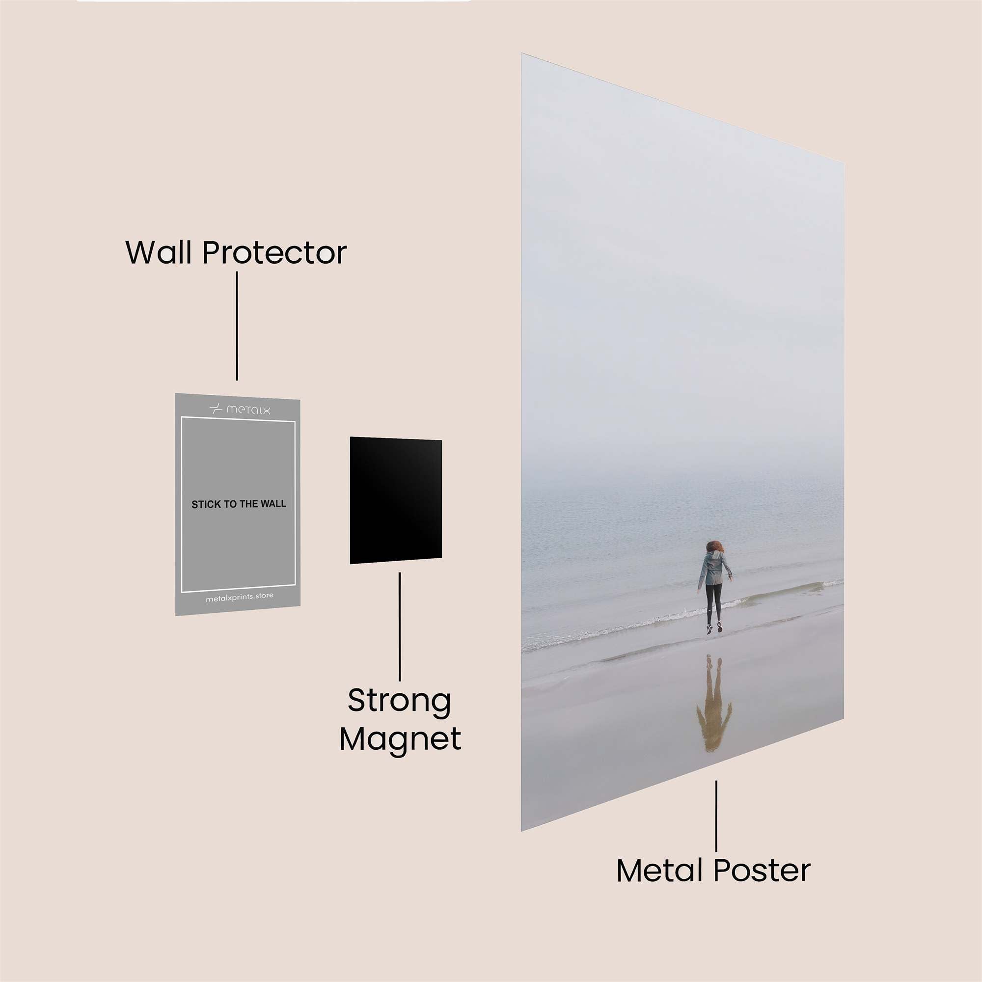 Solitude Echo Safe Wall Magnetic / M