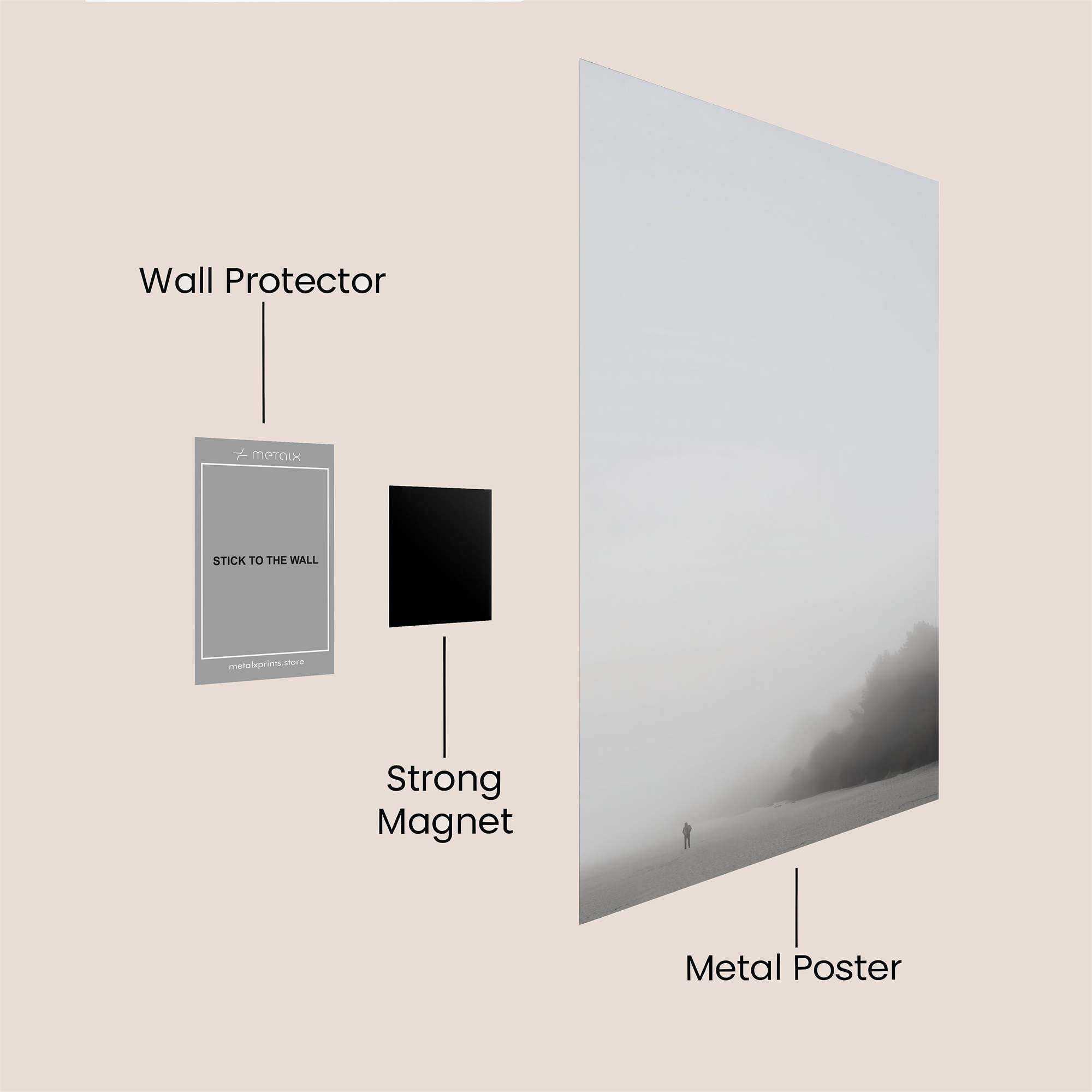 Solitary Mist Safe Wall Magnetic / M