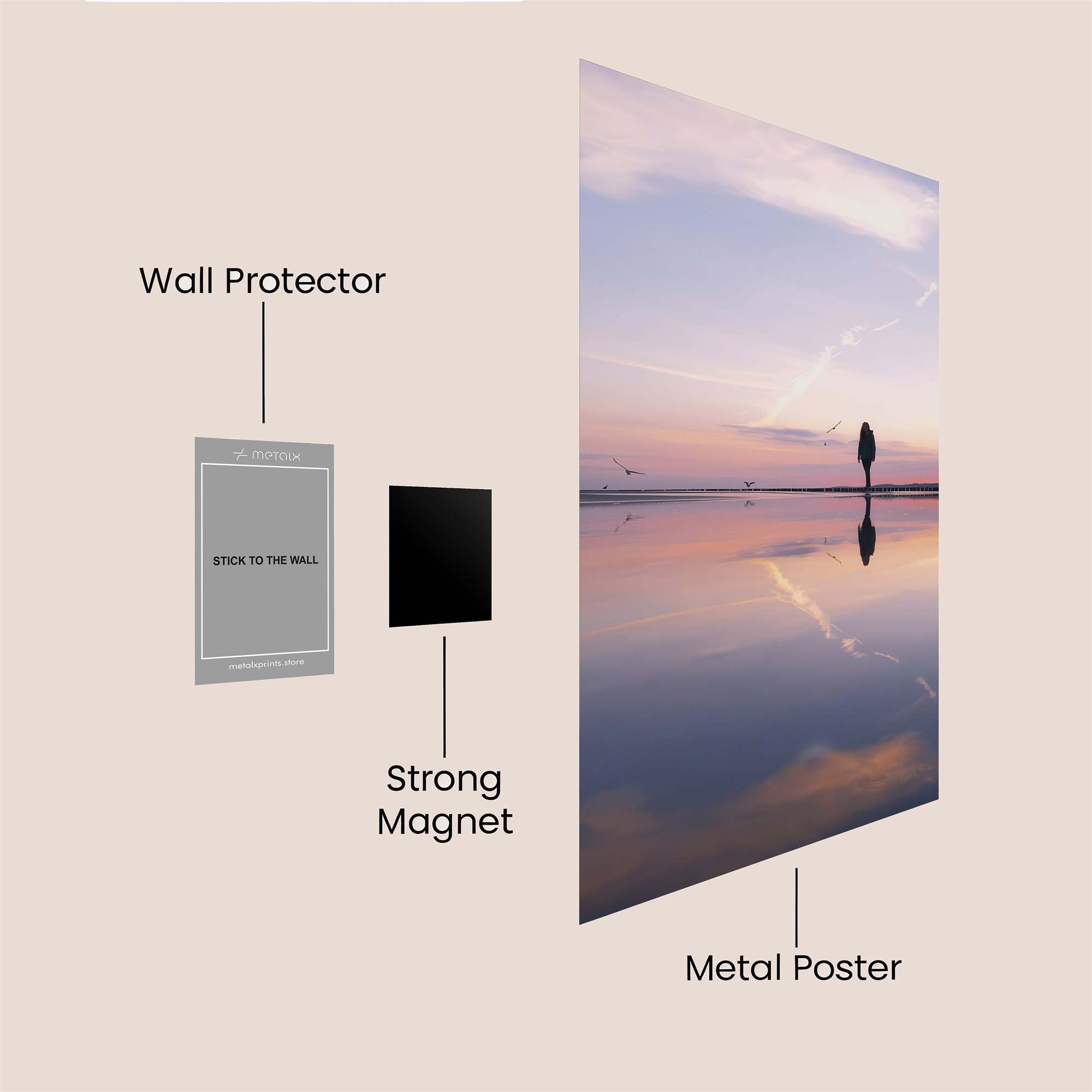Solitude Echo Safe Wall Magnetic / M