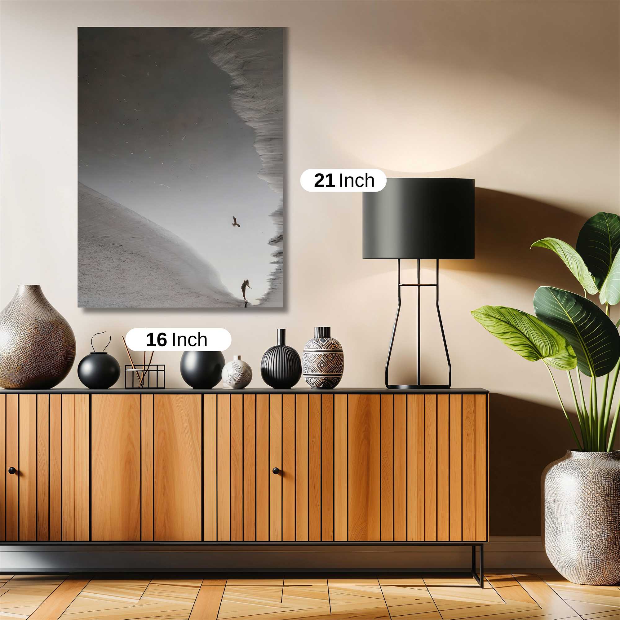 Beach Solitude Safe Wall Magnetic / M