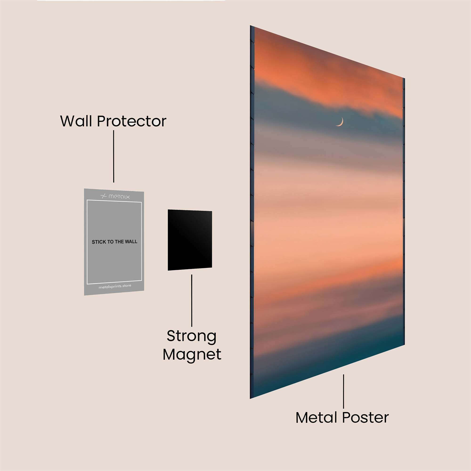 Skyline Serenity Safe Wall Magnetic / M