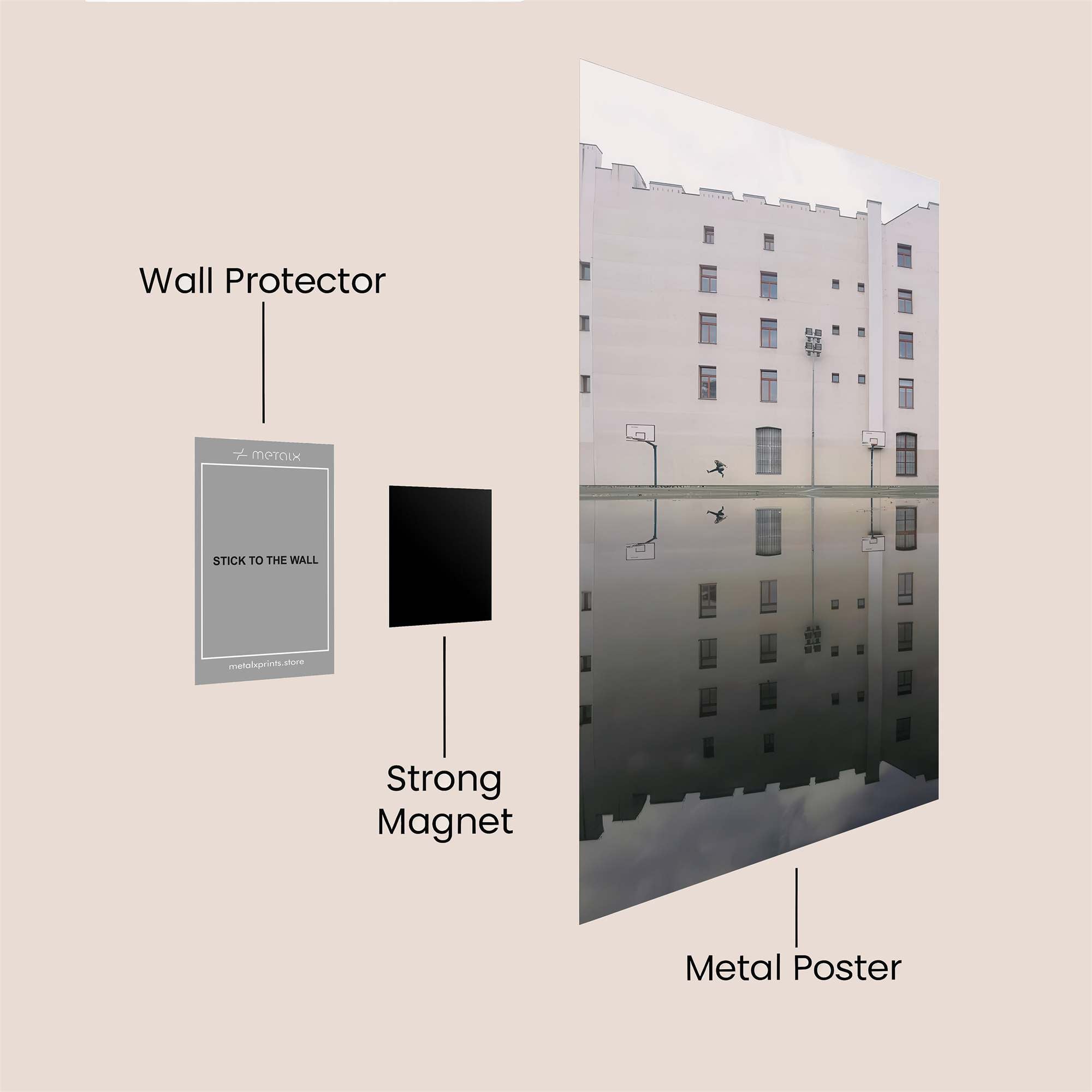 Castle Reflection Safe Wall Magnetic / M