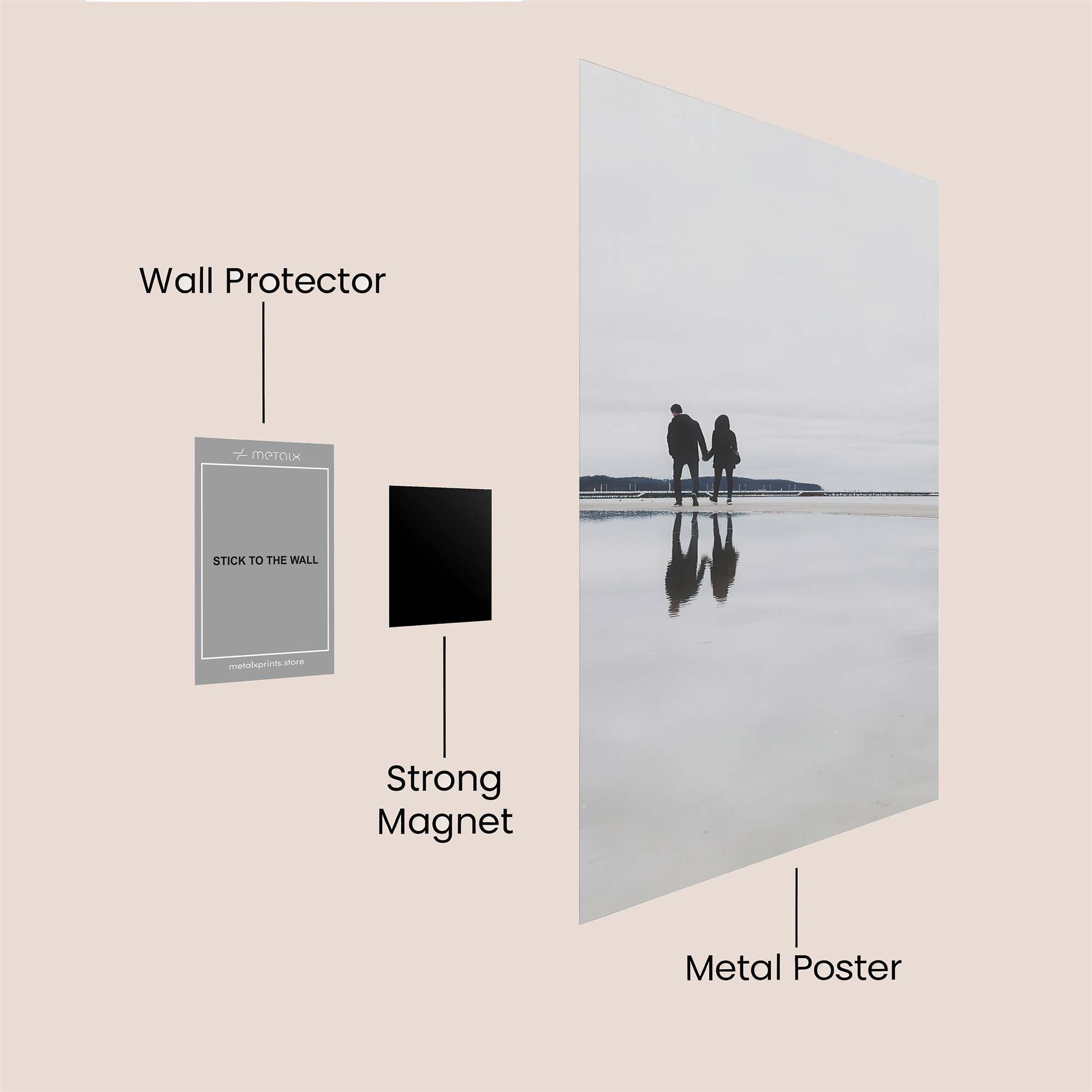 Couple Serene Safe Wall Magnetic / M