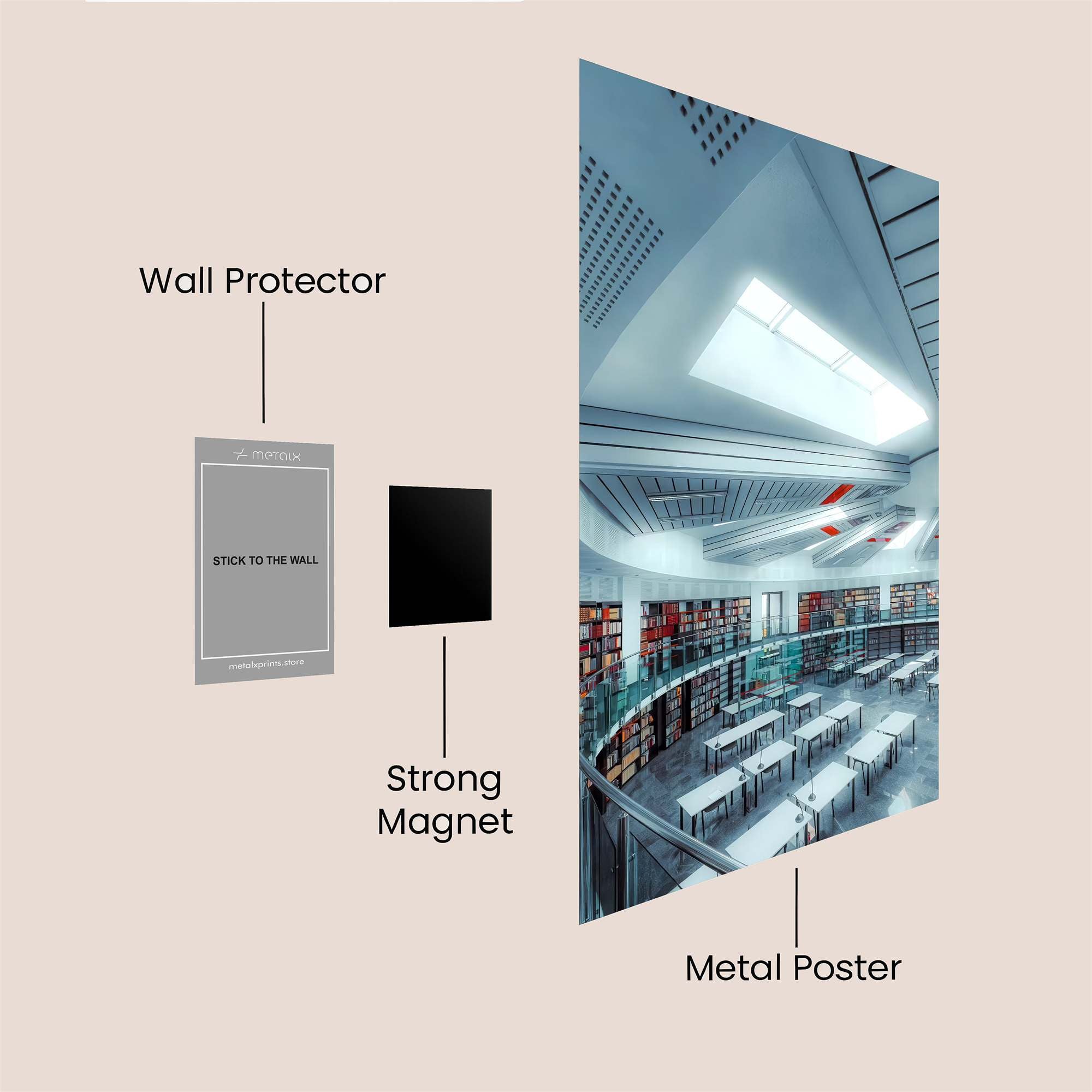 Library Serenity Safe Wall Magnetic / M