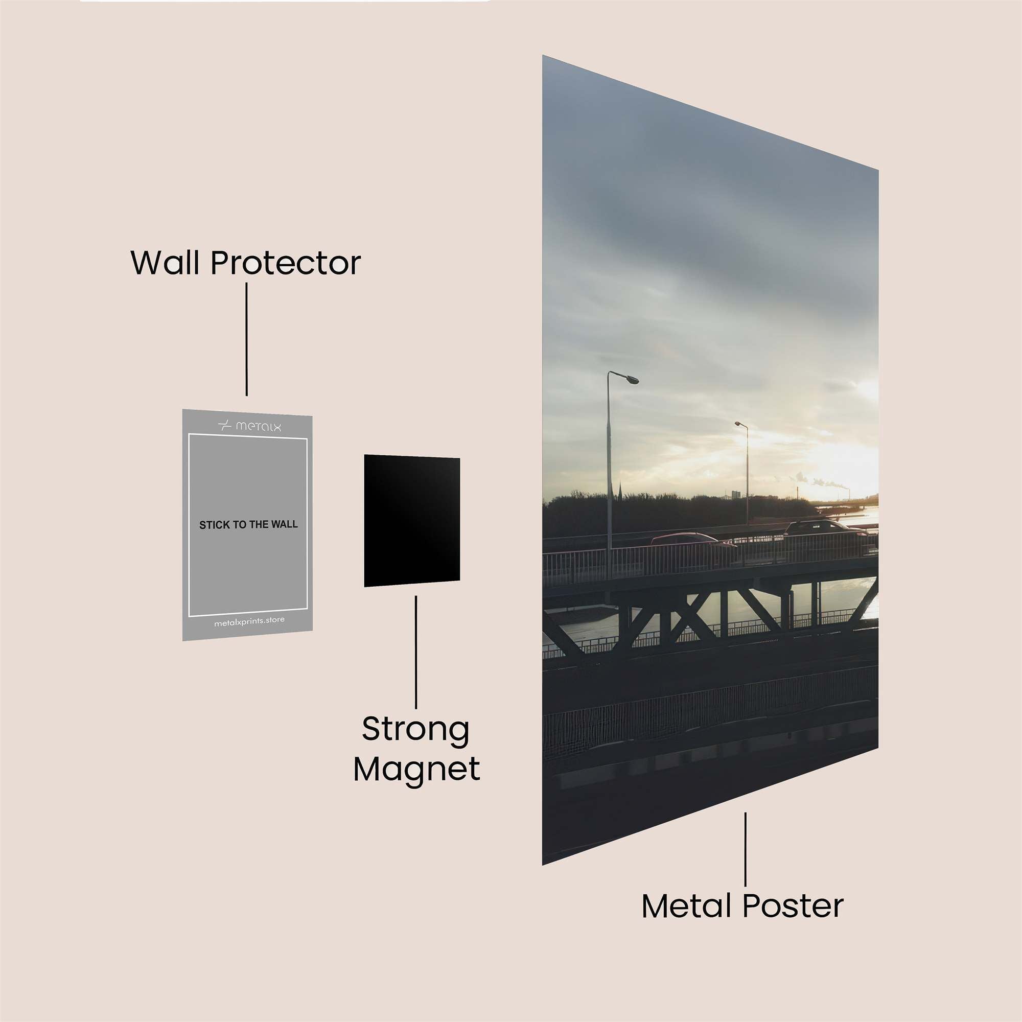 Bridge Twilight Safe Wall Magnetic / M