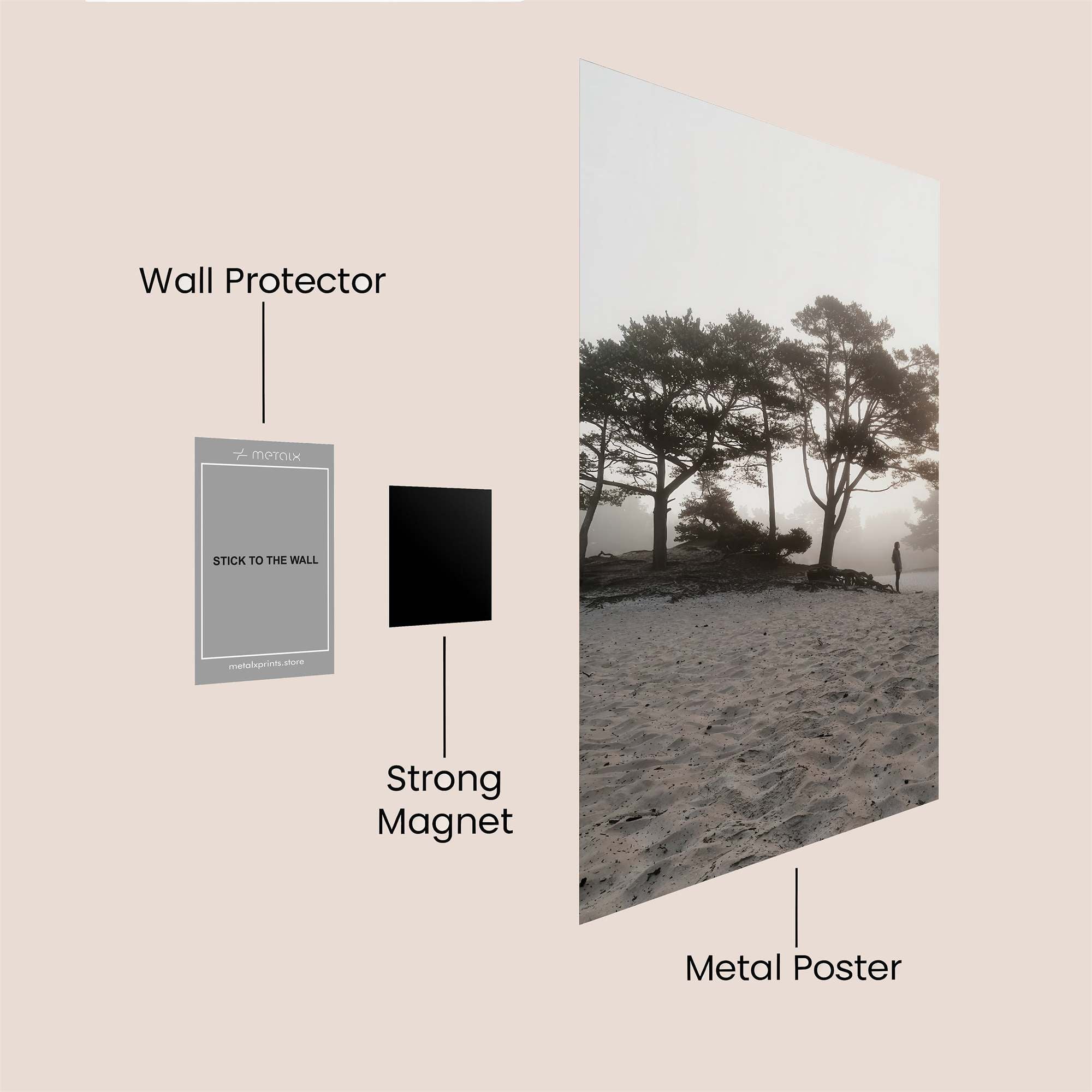 Misty Solitude Safe Wall Magnetic / M