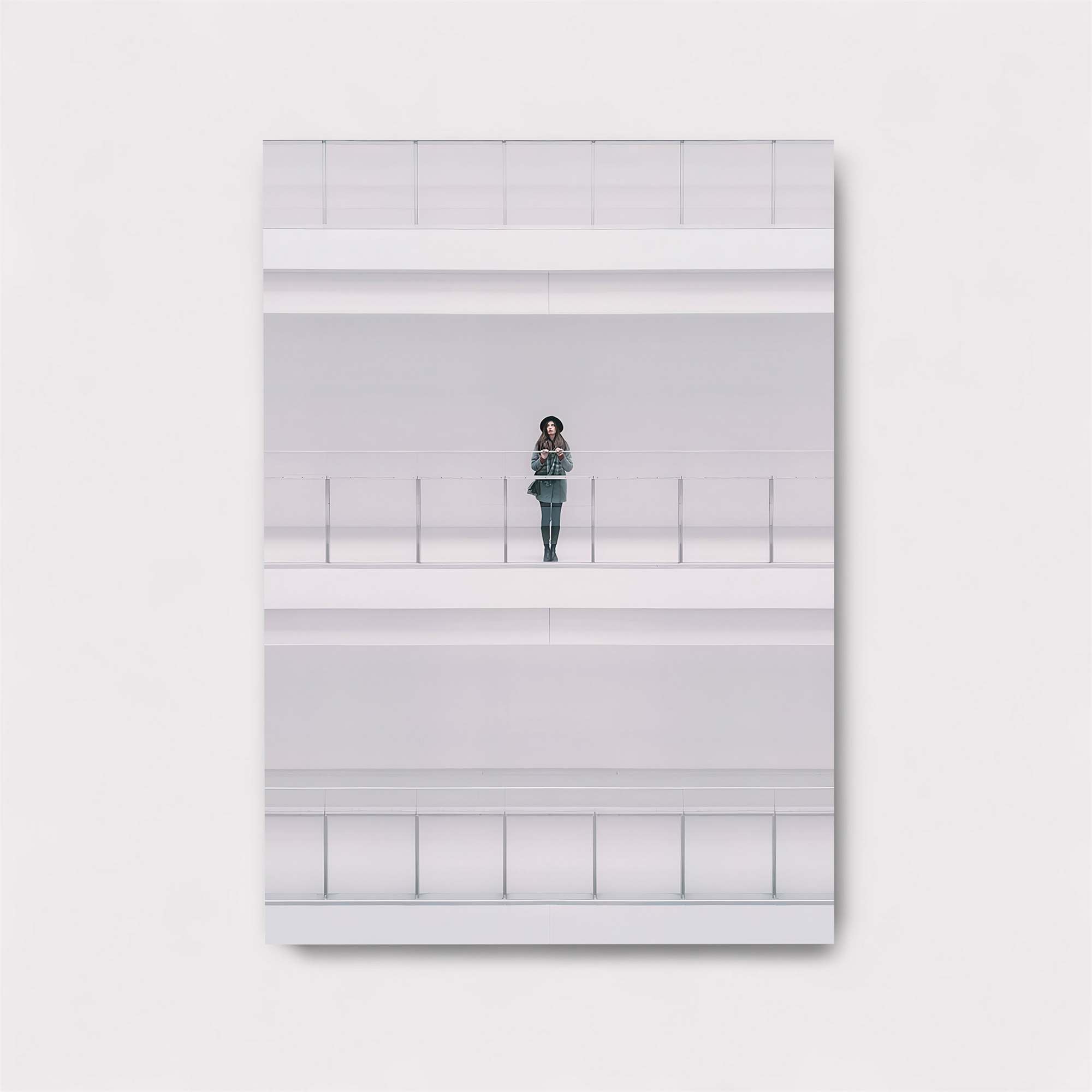 Woman Contemplative Safe Wall Magnetic / M