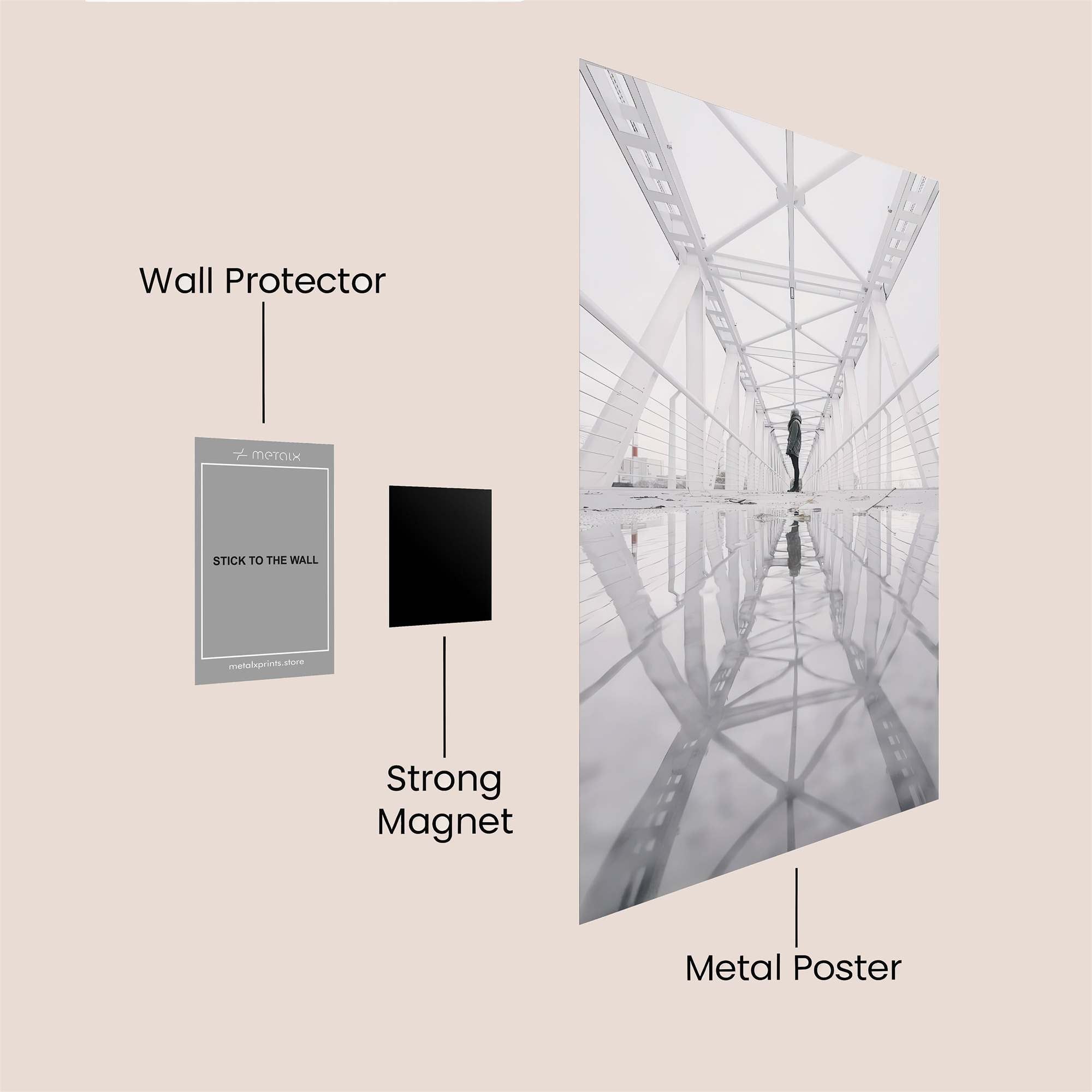 Bridge Solitude Safe Wall Magnetic / M