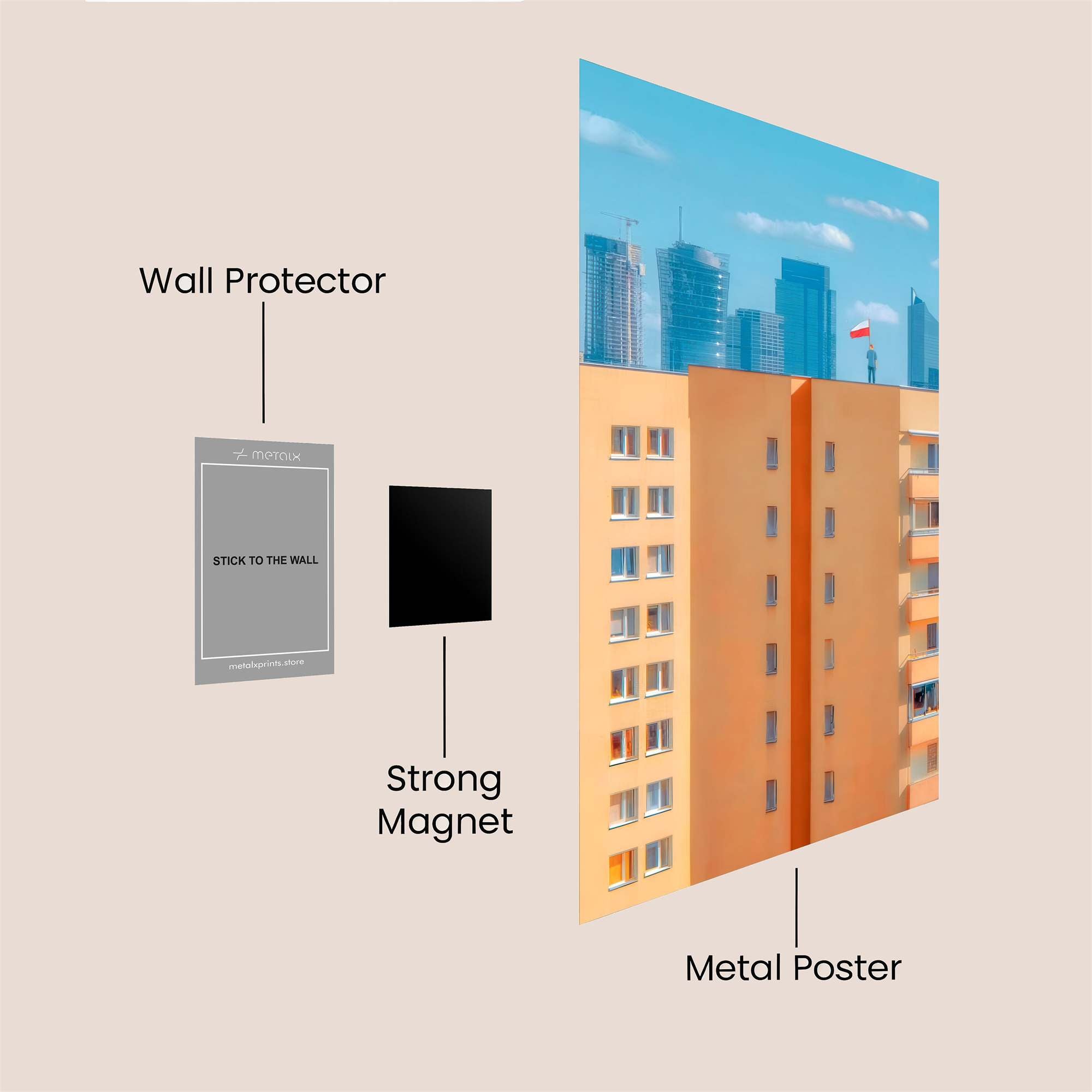 Warsaw Whisper Safe Wall Magnetic / M