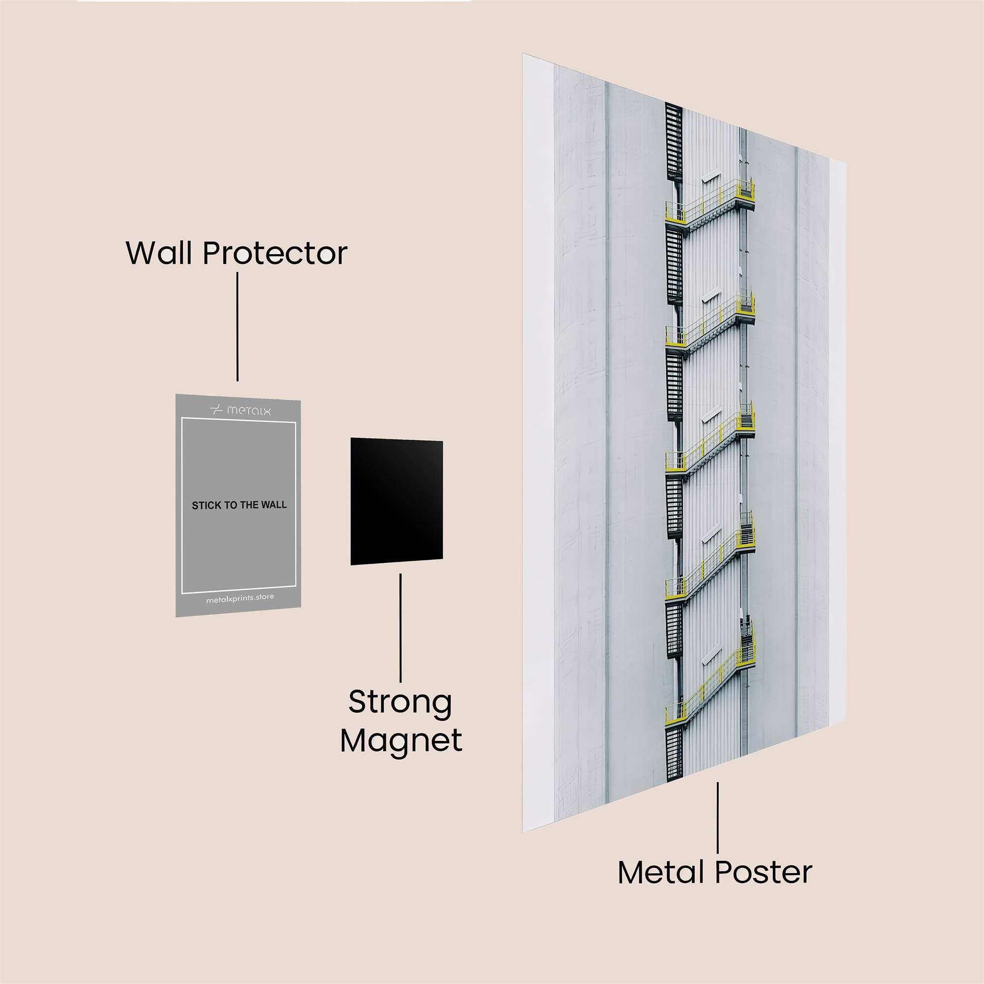 Ladder Ascent Safe Wall Magnetic / M