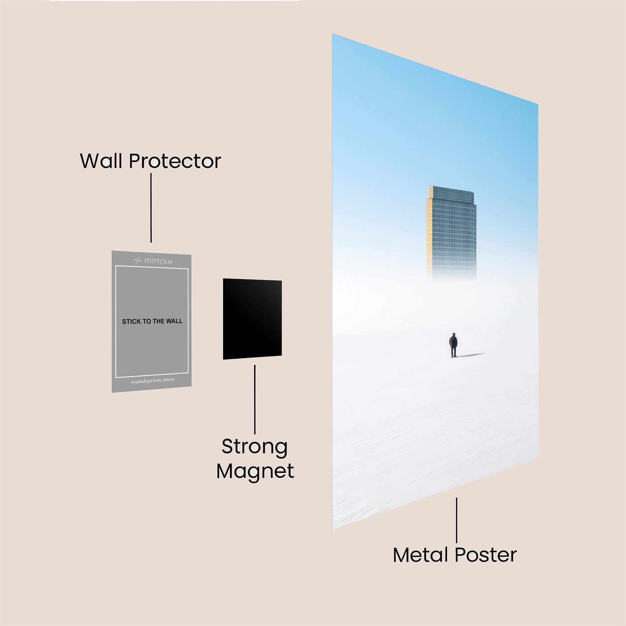 Skyward Solitude Safe Wall Magnetic / M