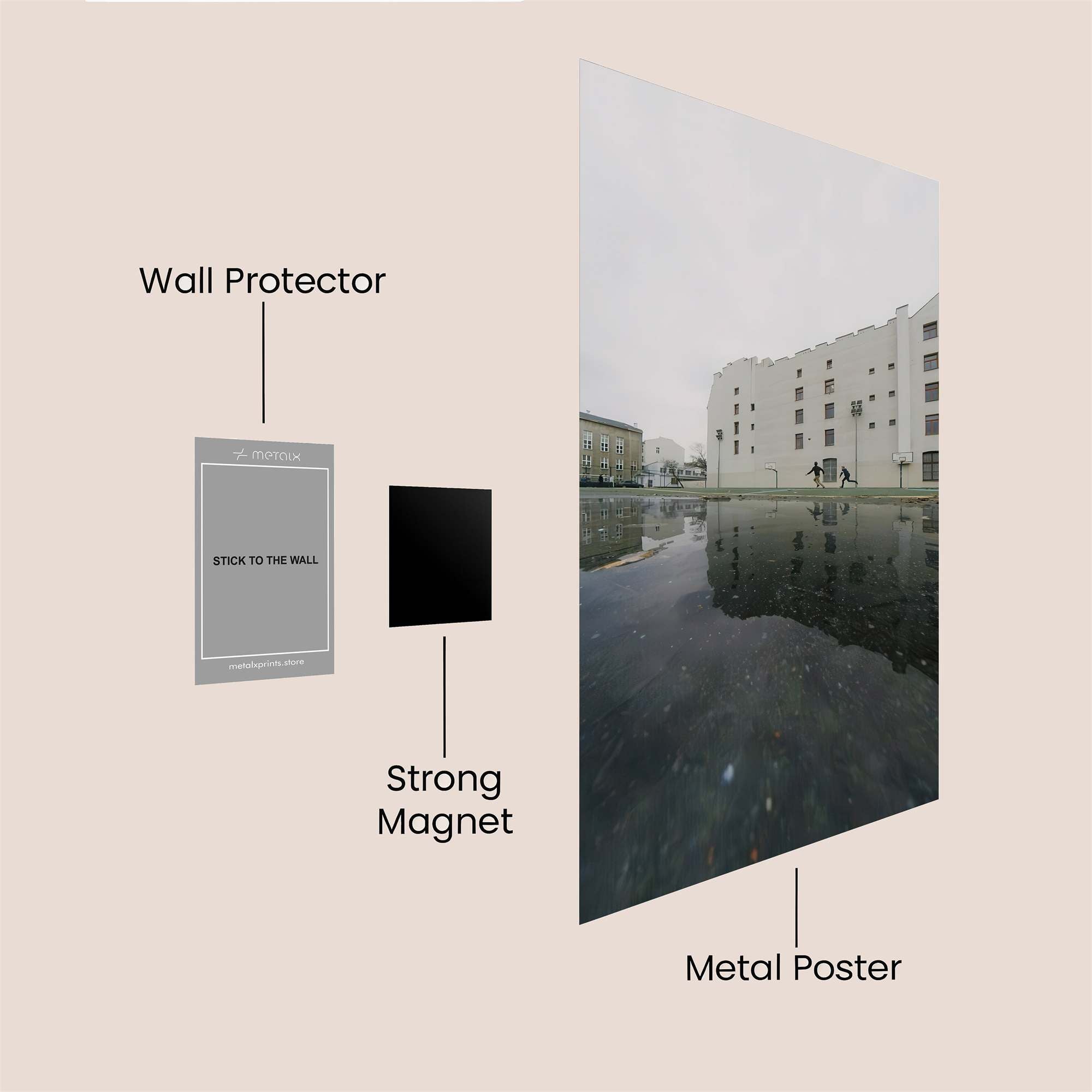 Building Melancholy Safe Wall Magnetic / M