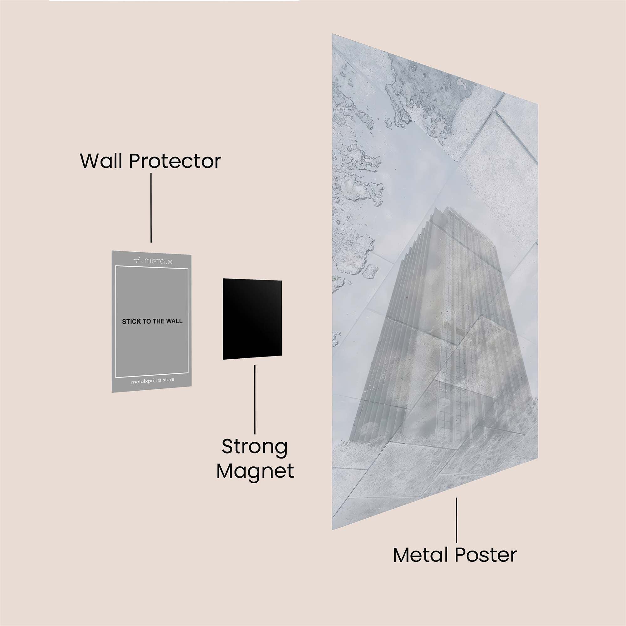 Skyscraper Serenity Safe Wall Magnetic / M
