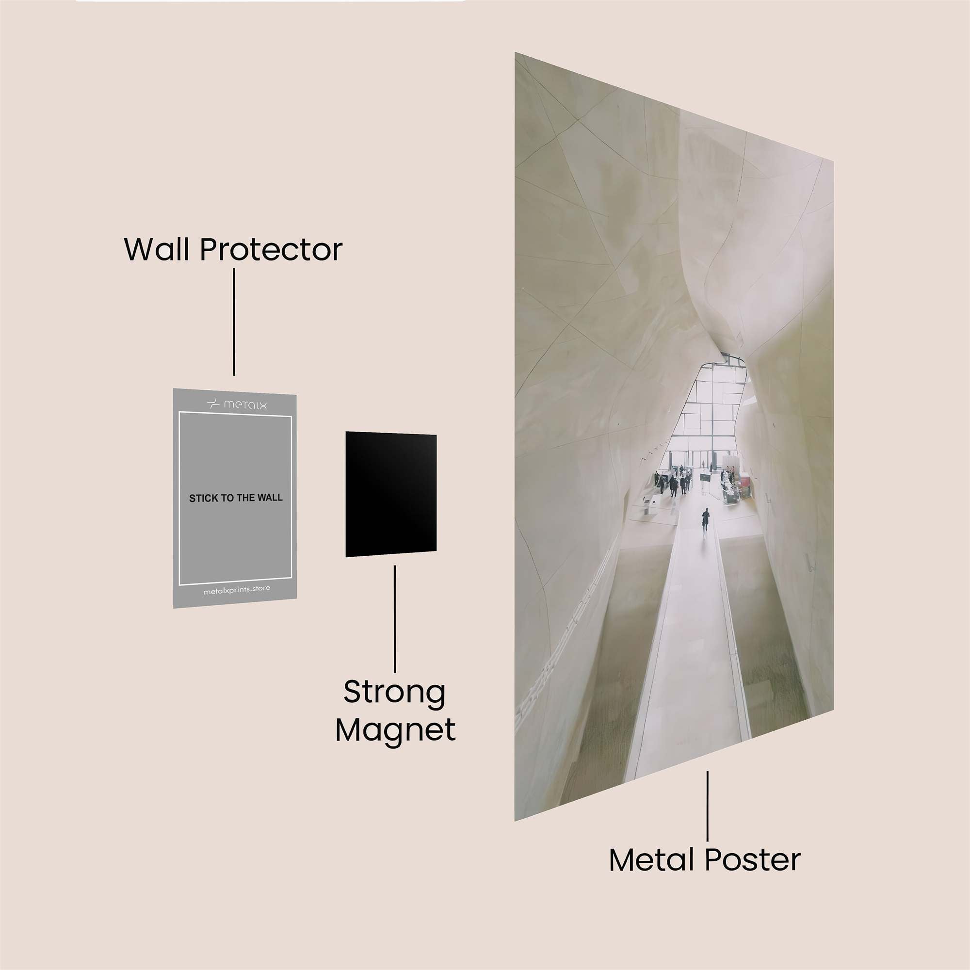 Louvre Serene Safe Wall Magnetic / M