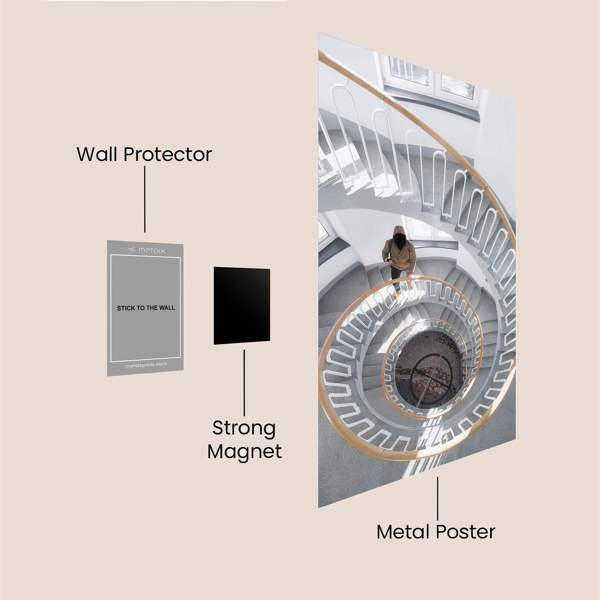 Spiral Serenity Safe Wall Magnetic / M