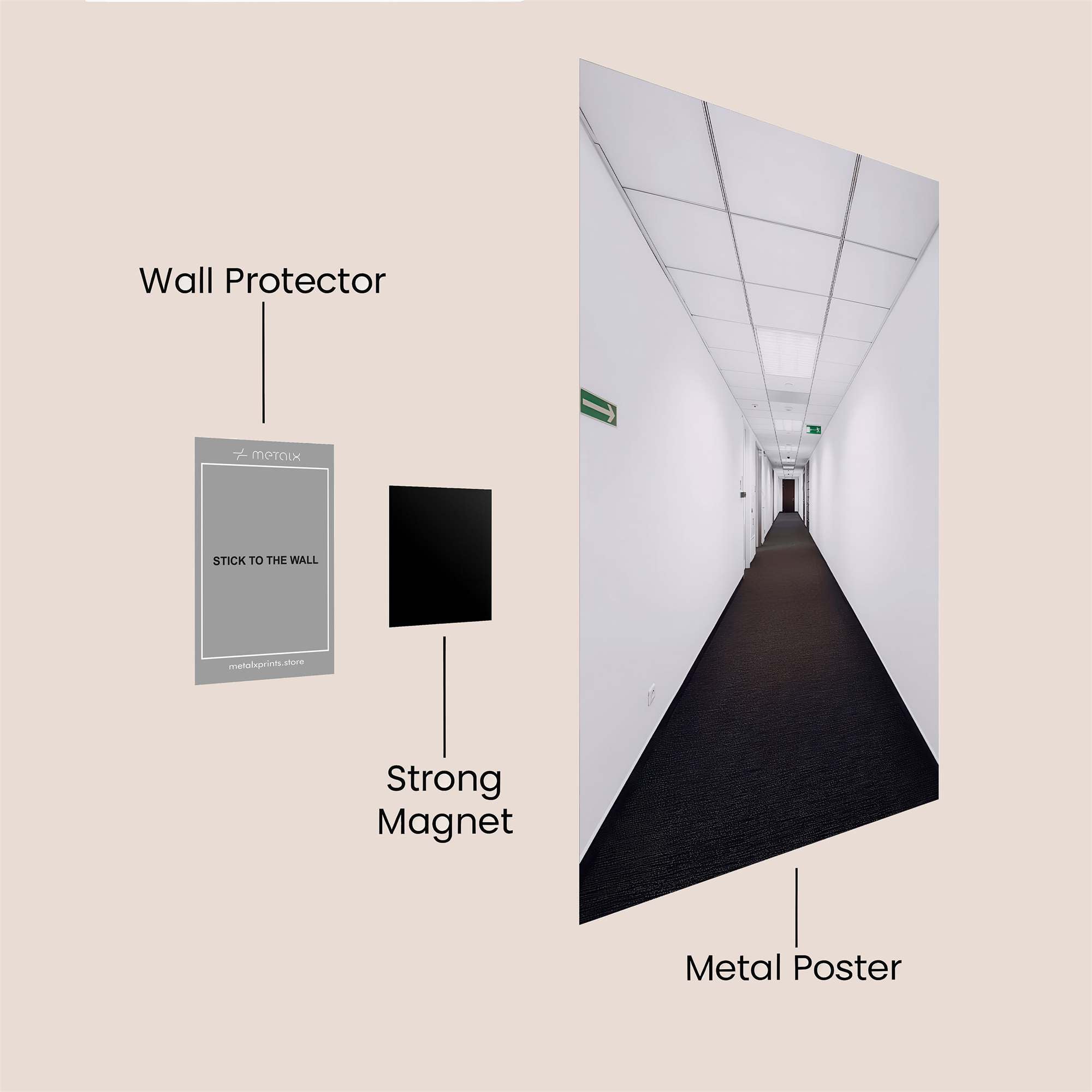 Corridor Solitude Safe Wall Magnetic / M