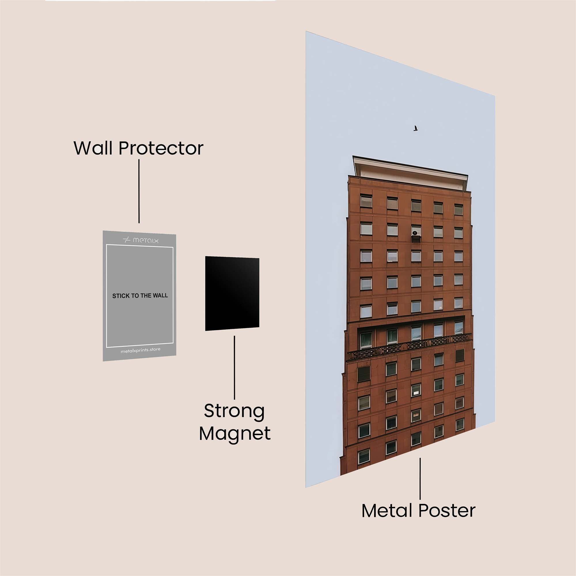 Tower Serenity Safe Wall Magnetic / M