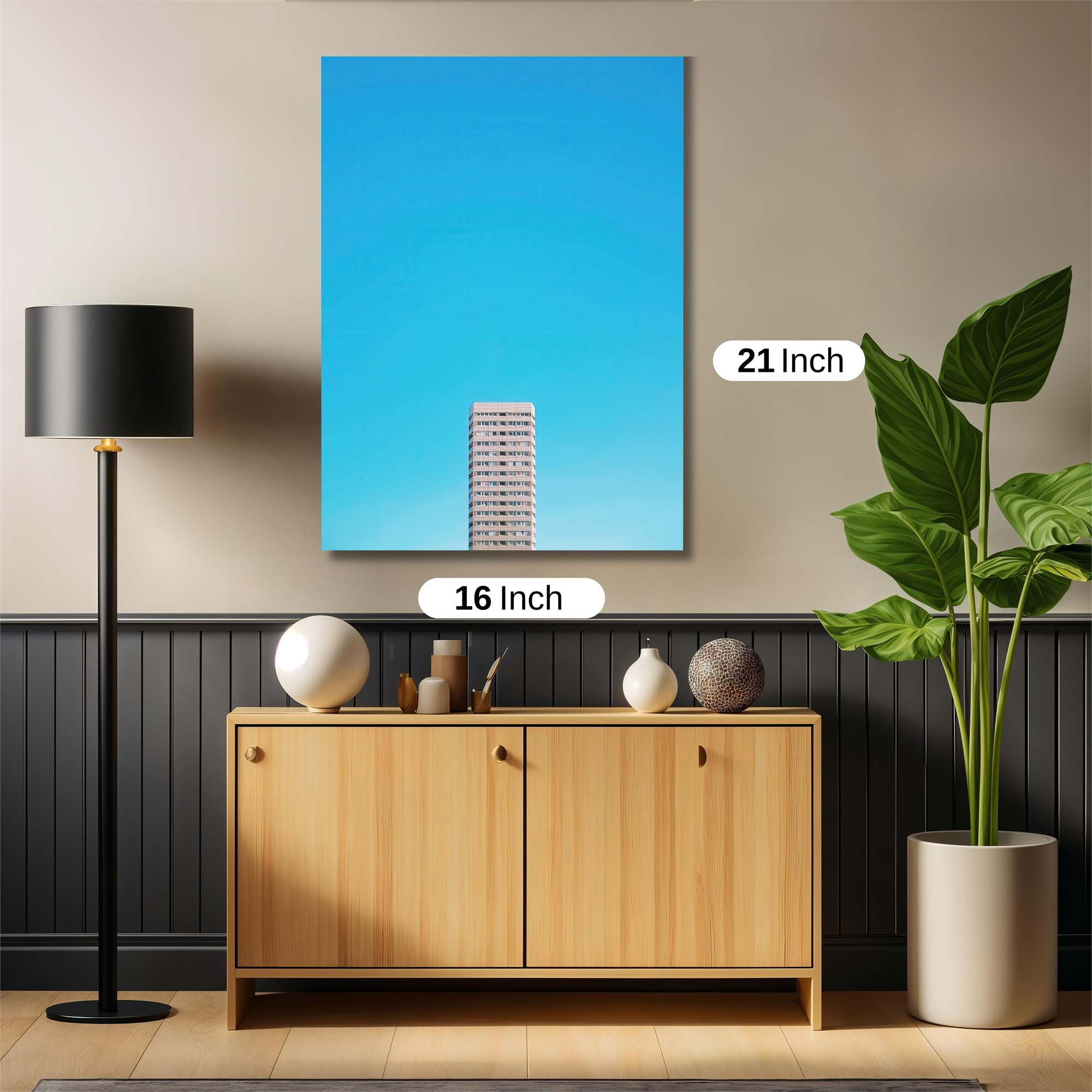 Skyscraper Serenity Safe Wall Magnetic / M
