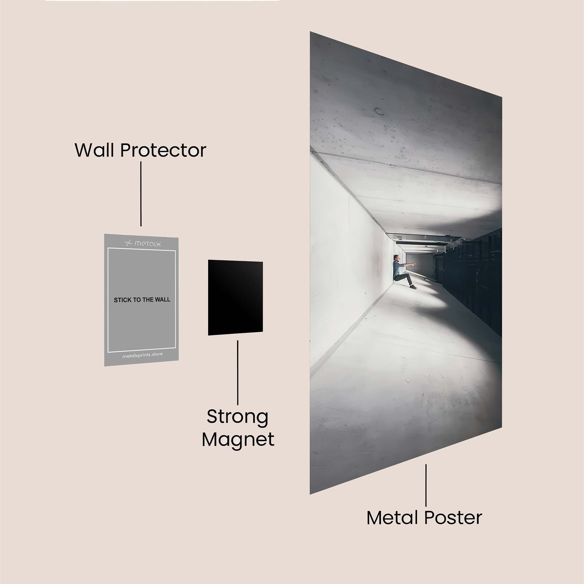 Tunnel Solitude Safe Wall Magnetic / M