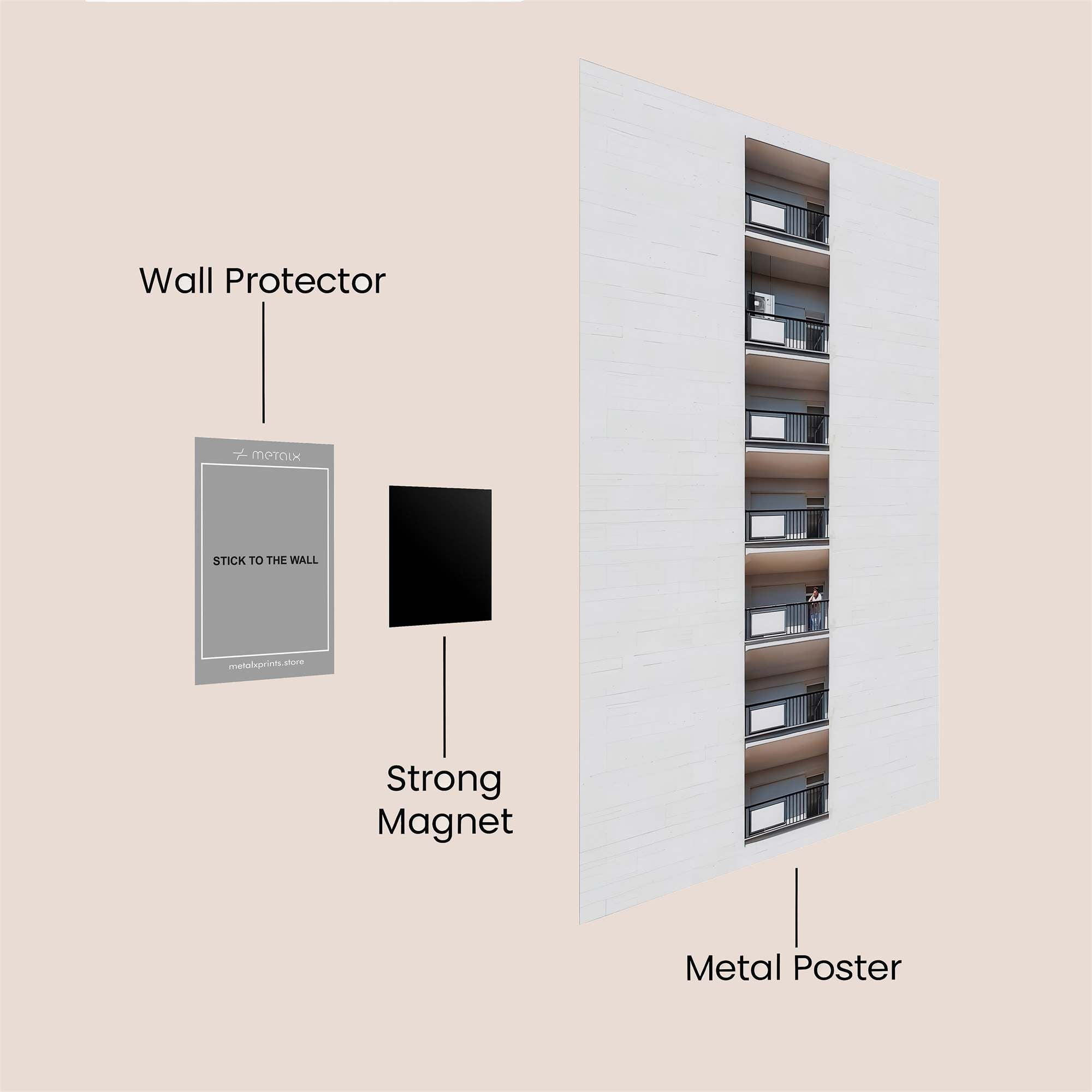 Balcony Whispers Safe Wall Magnetic / M