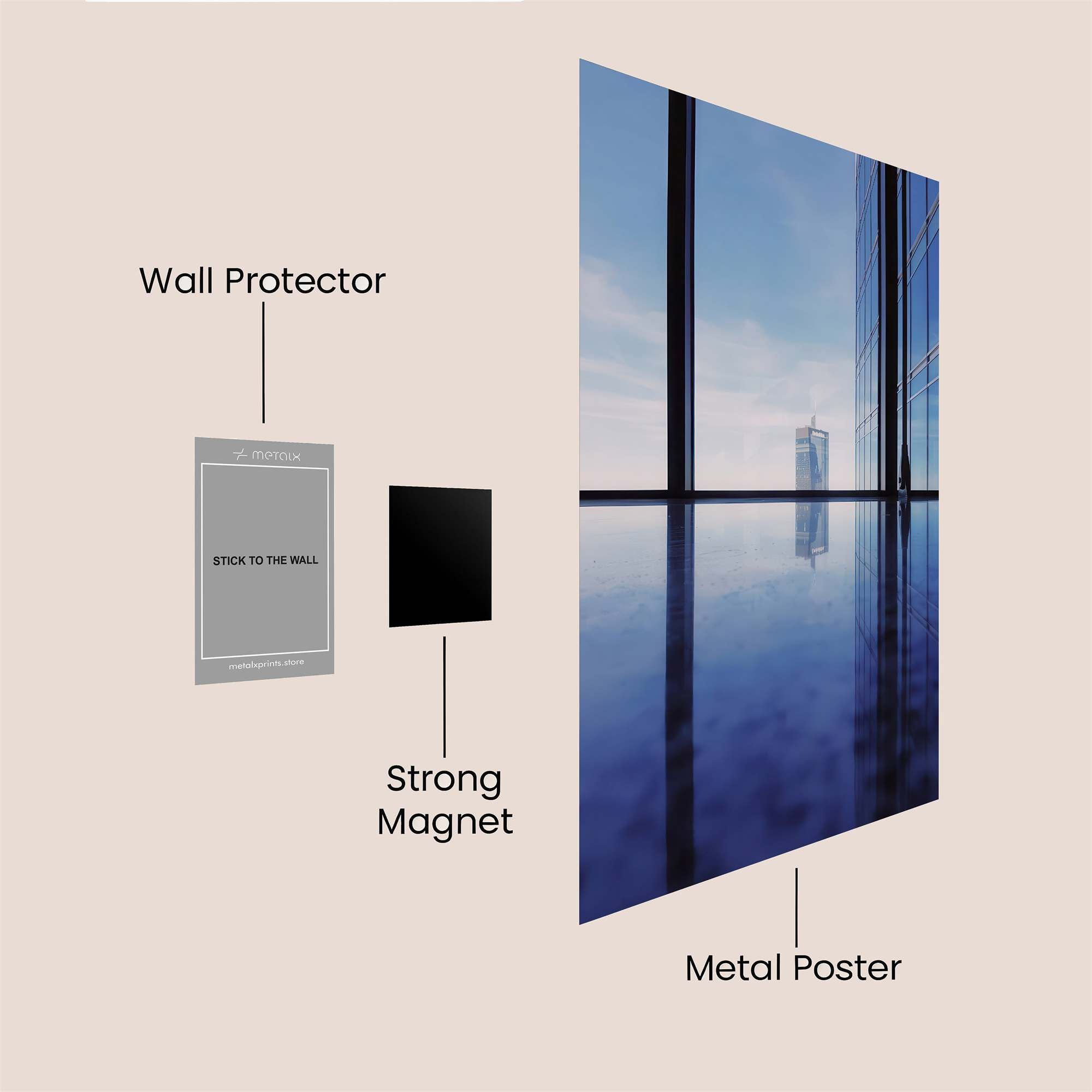 Skyline Serenity Safe Wall Magnetic / M