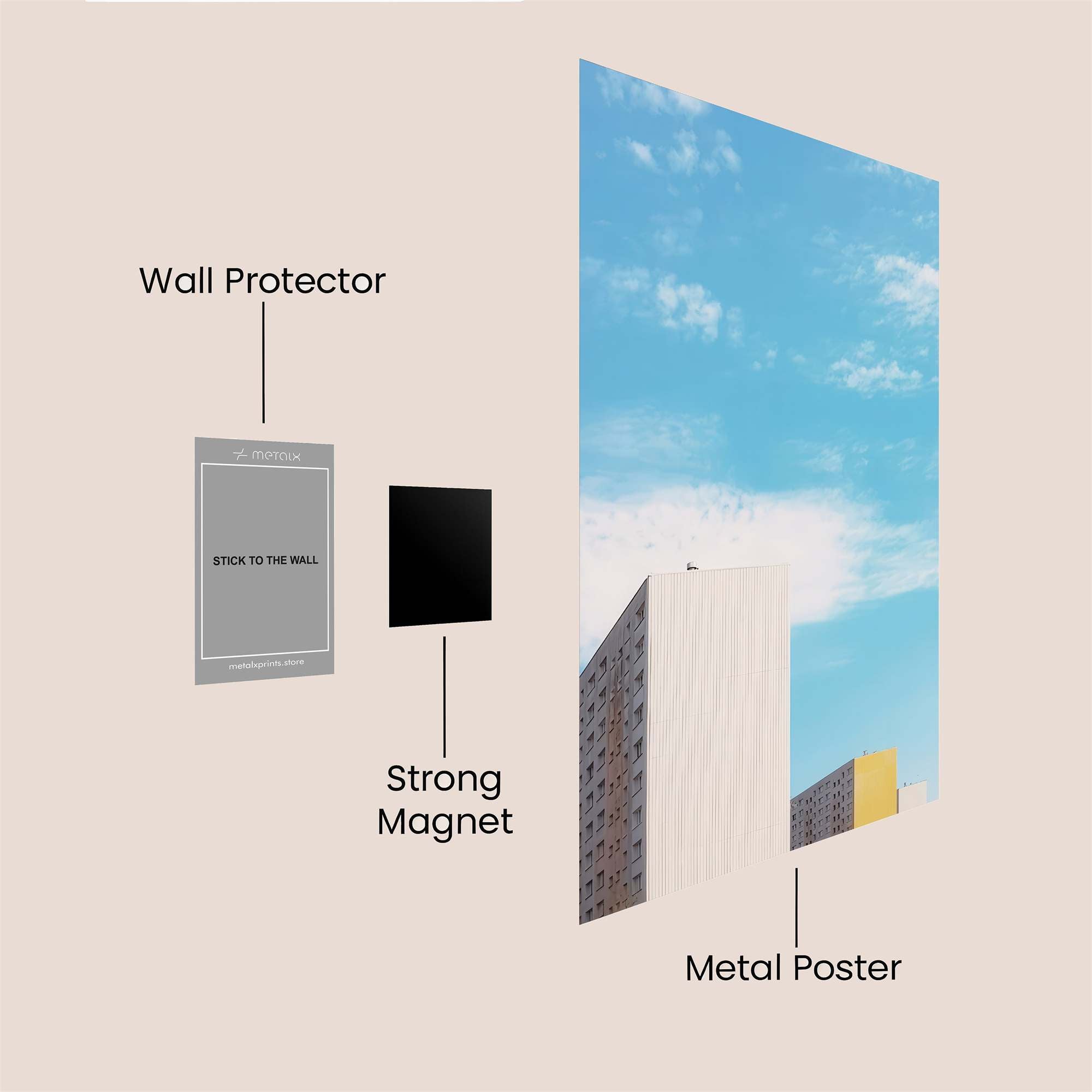 Skyward Serenity Safe Wall Magnetic / M
