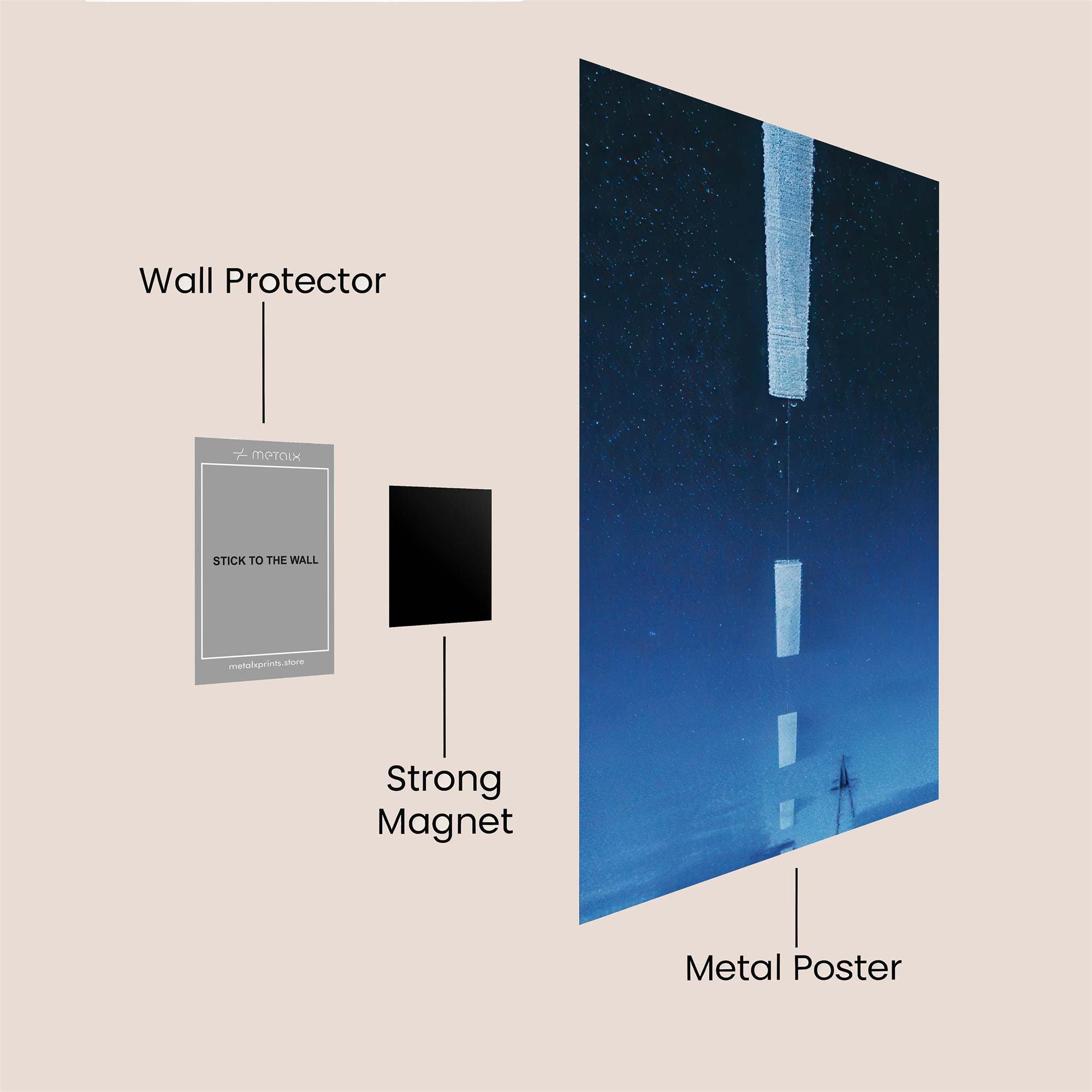 Road Solitude Safe Wall Magnetic / M