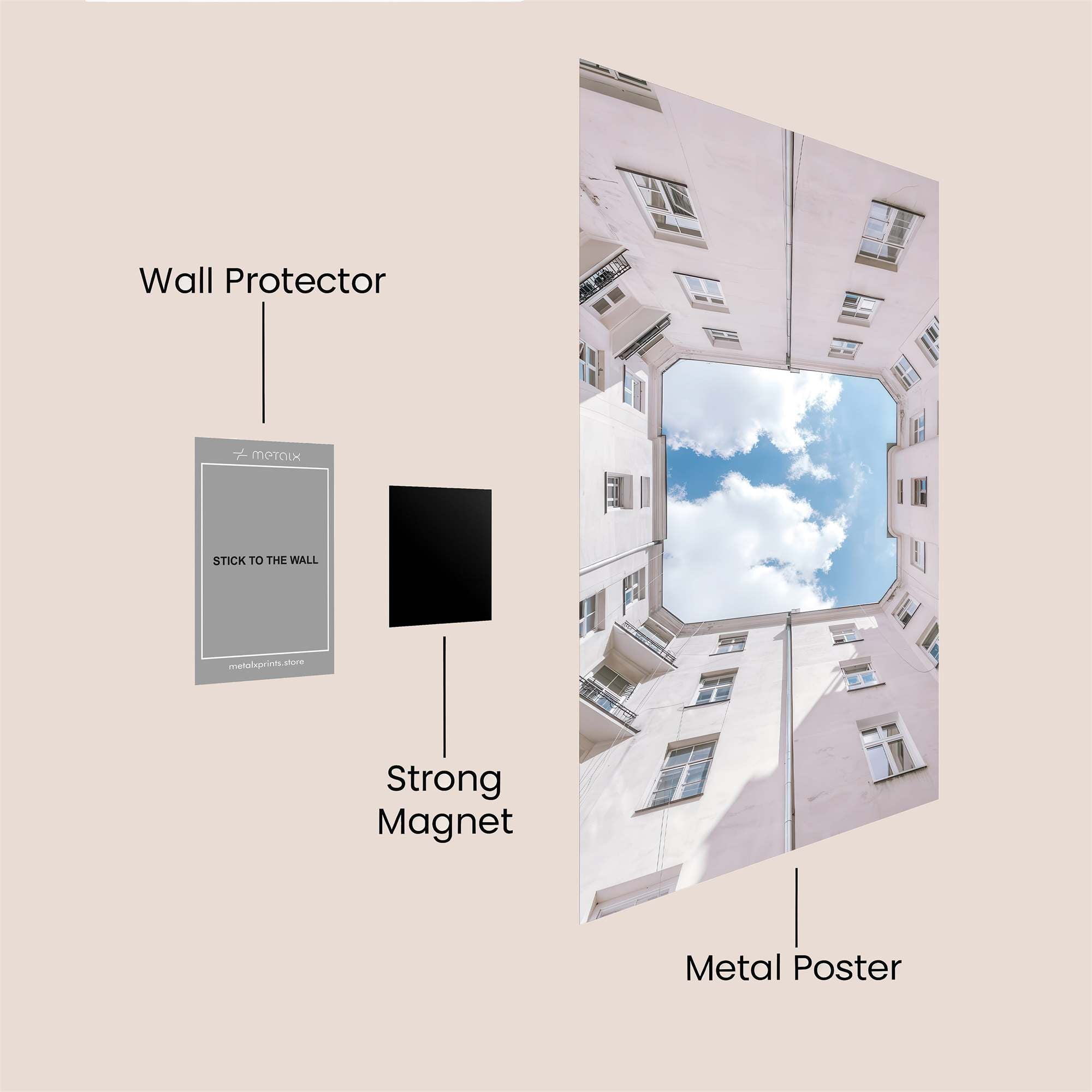 Courtyard Serenity Safe Wall Magnetic / M