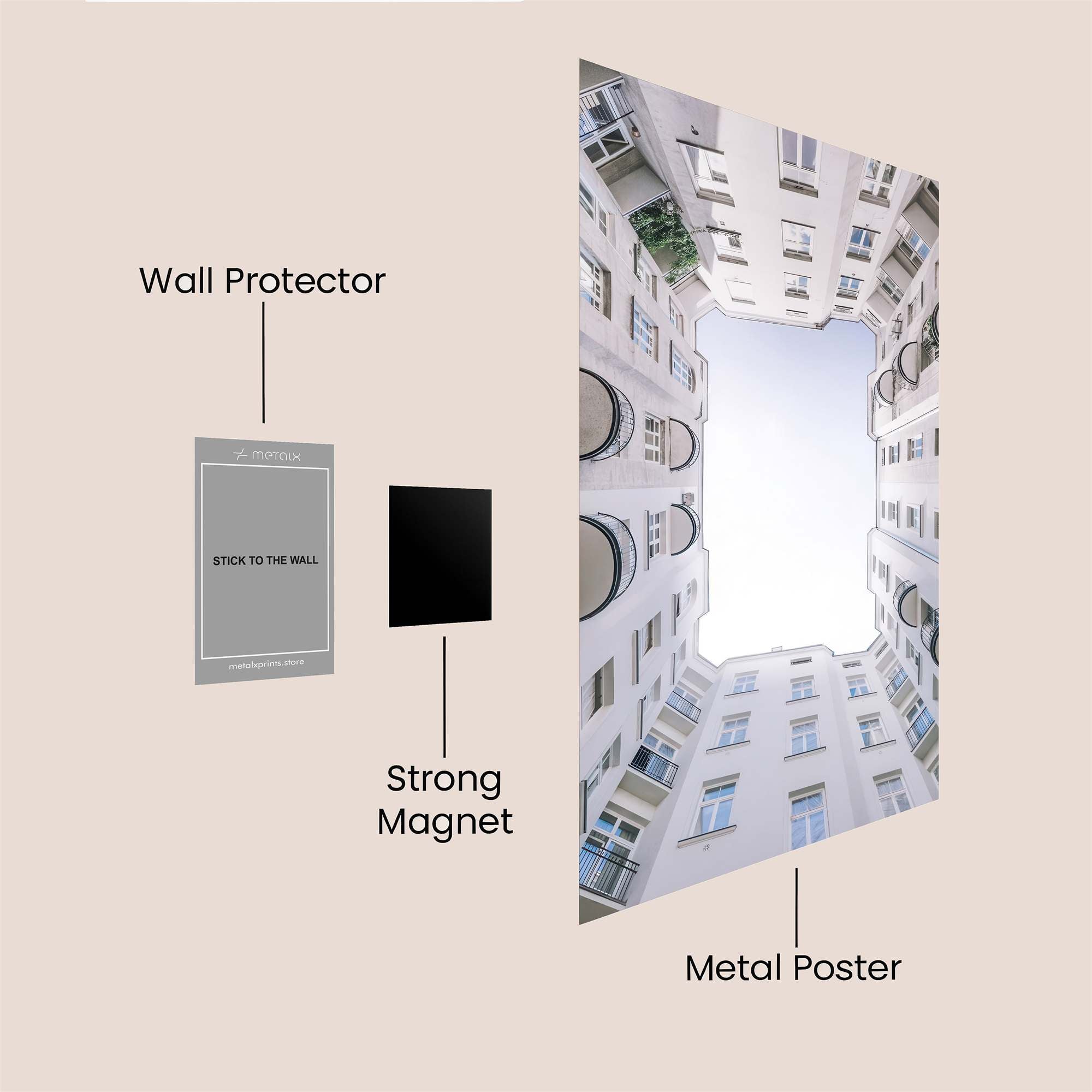 Courtyard Serenity Safe Wall Magnetic / M
