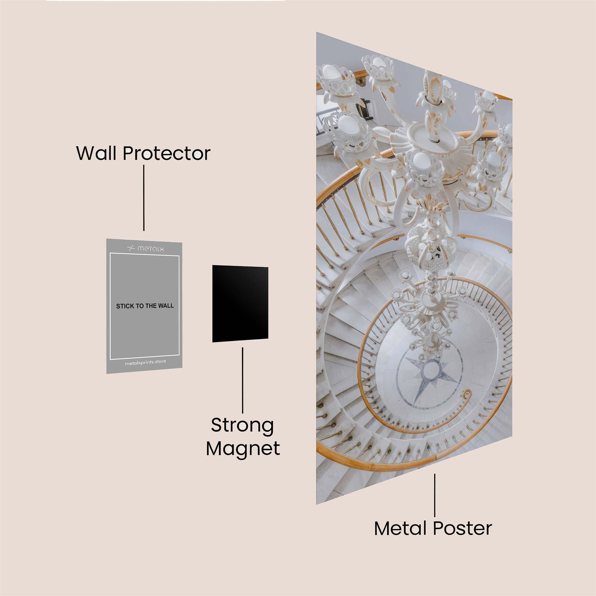 Stairway Elegance Safe Wall Magnetic / M