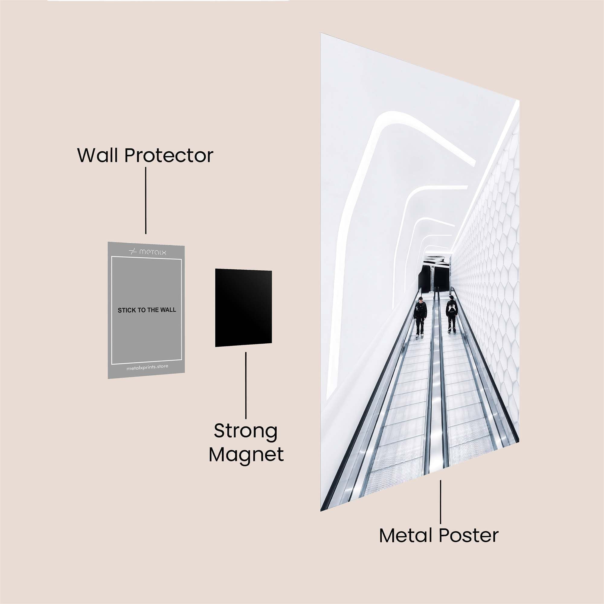 Futuristic Descent Safe Wall Magnetic / M