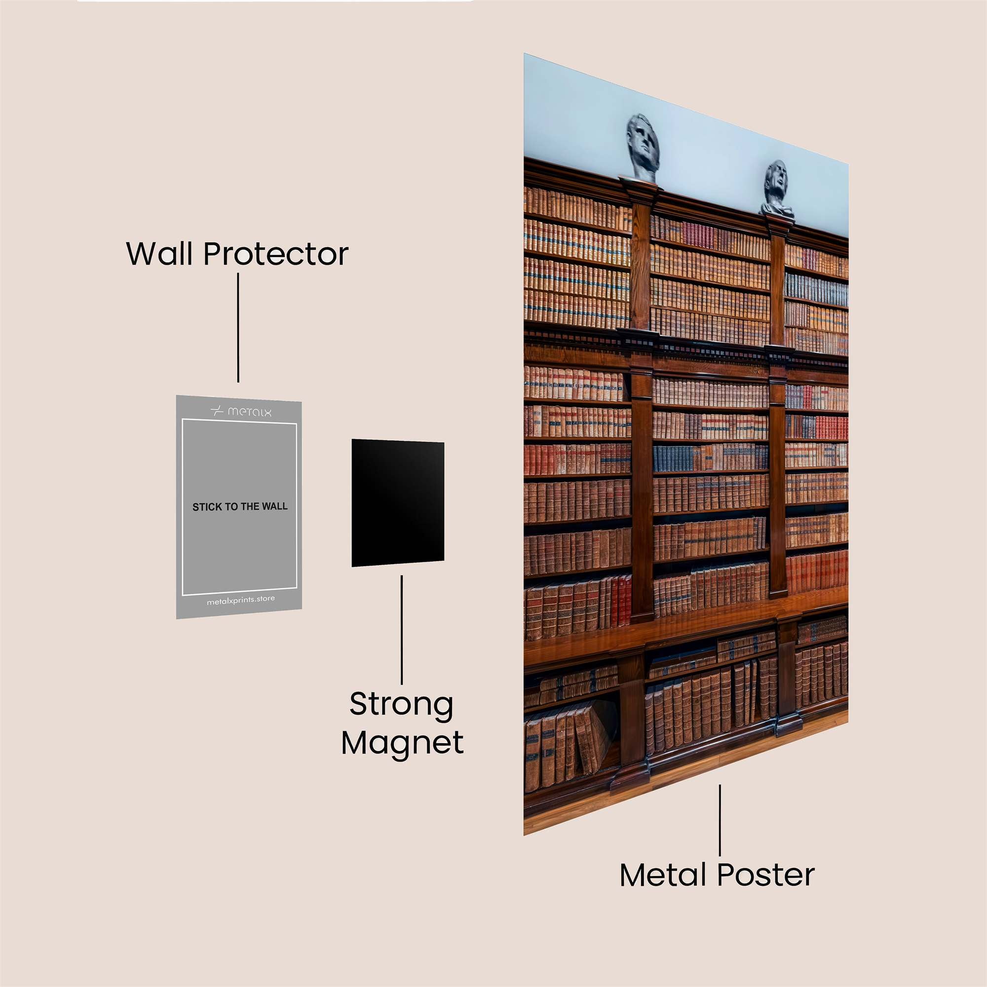 Library Serenity Safe Wall Magnetic / M
