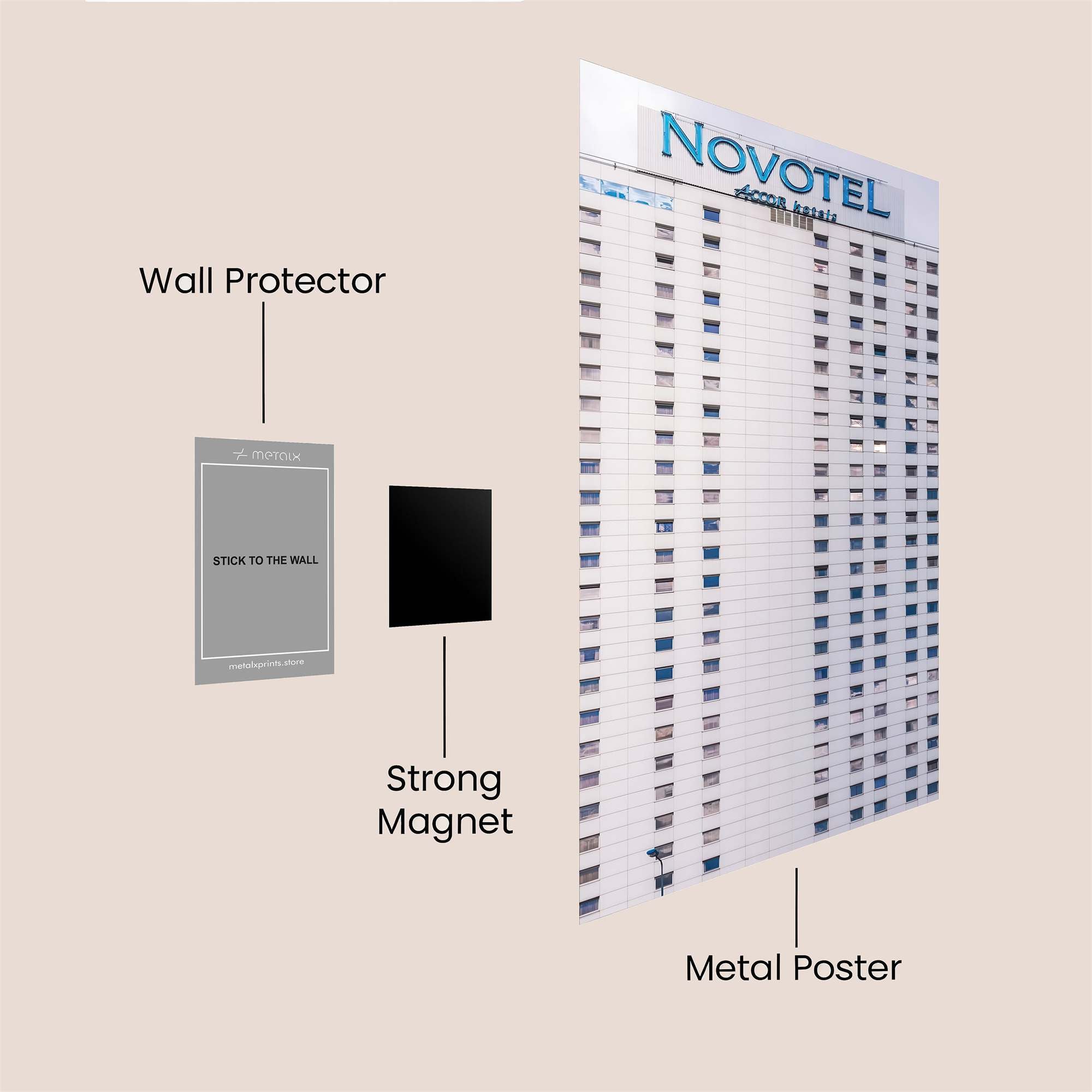 Novotel Monotony Safe Wall Magnetic / M