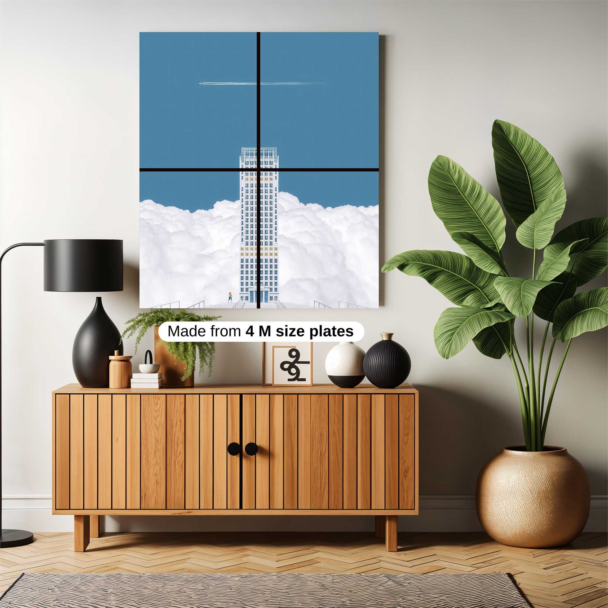 Skyscraper Serenity Safe Wall Magnetic / M