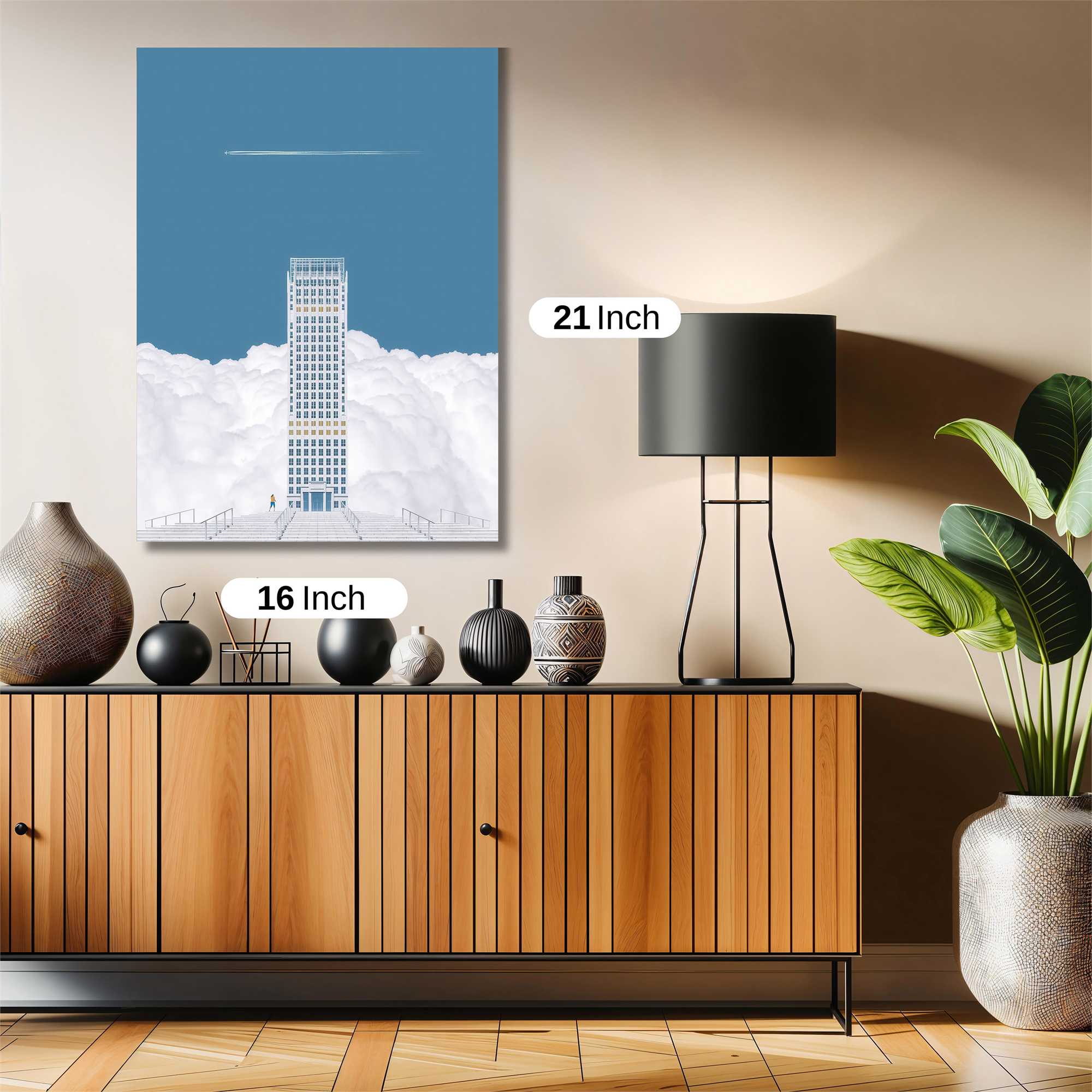 Skyscraper Serenity Safe Wall Magnetic / M