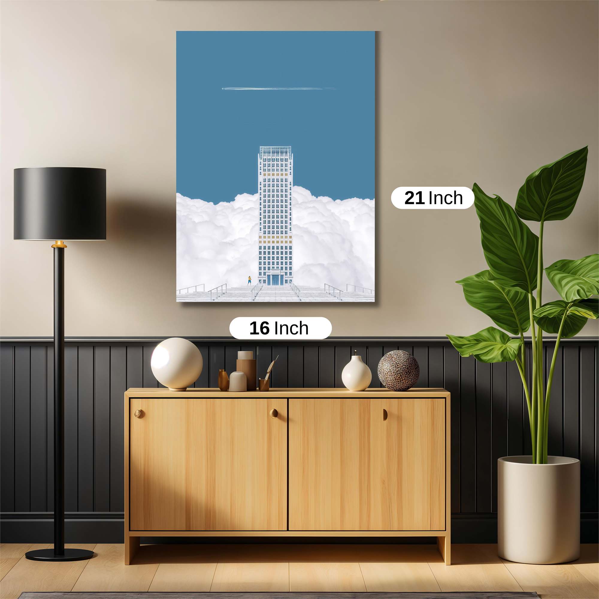Skyscraper Serenity Safe Wall Magnetic / M