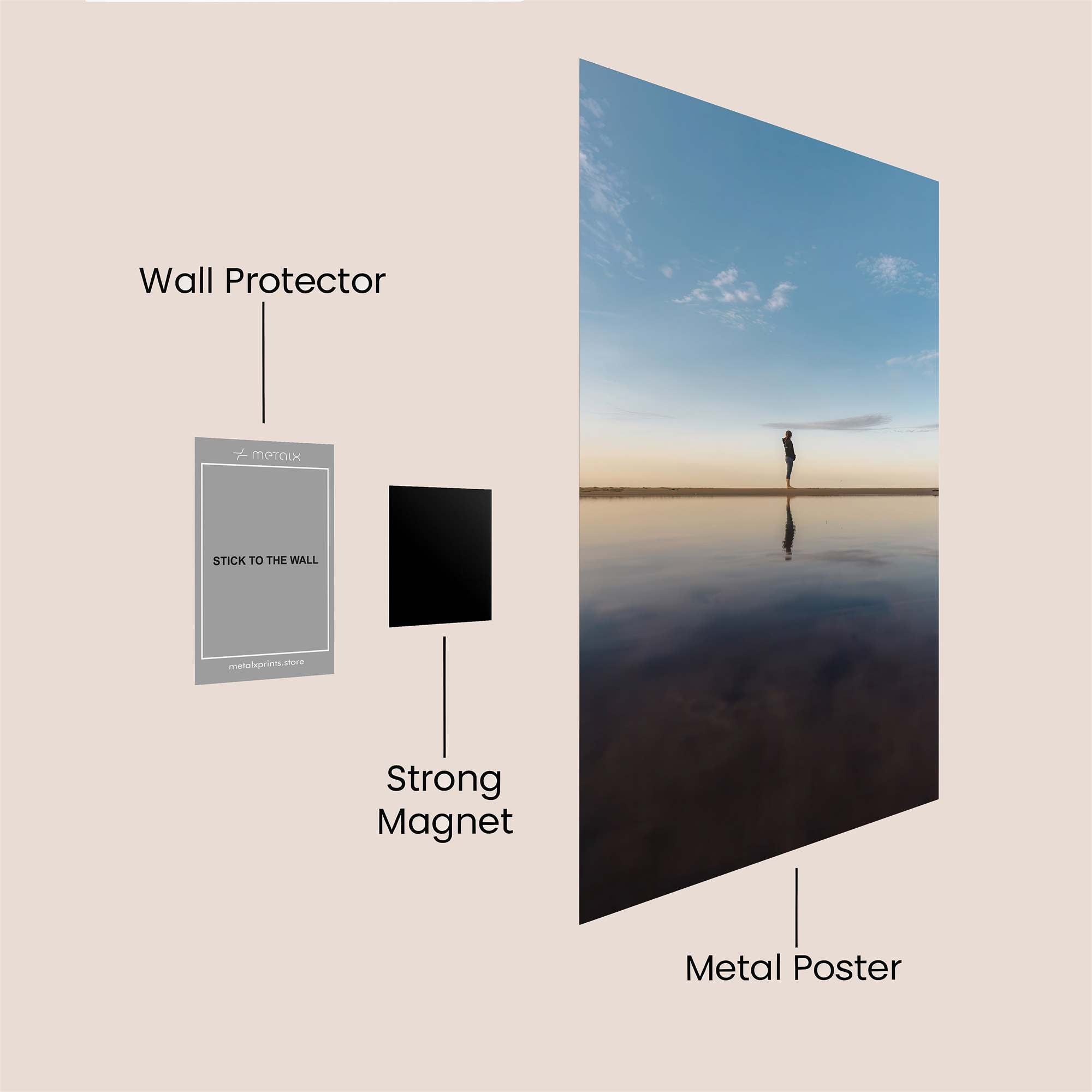 Reflection Serenity Safe Wall Magnetic / M