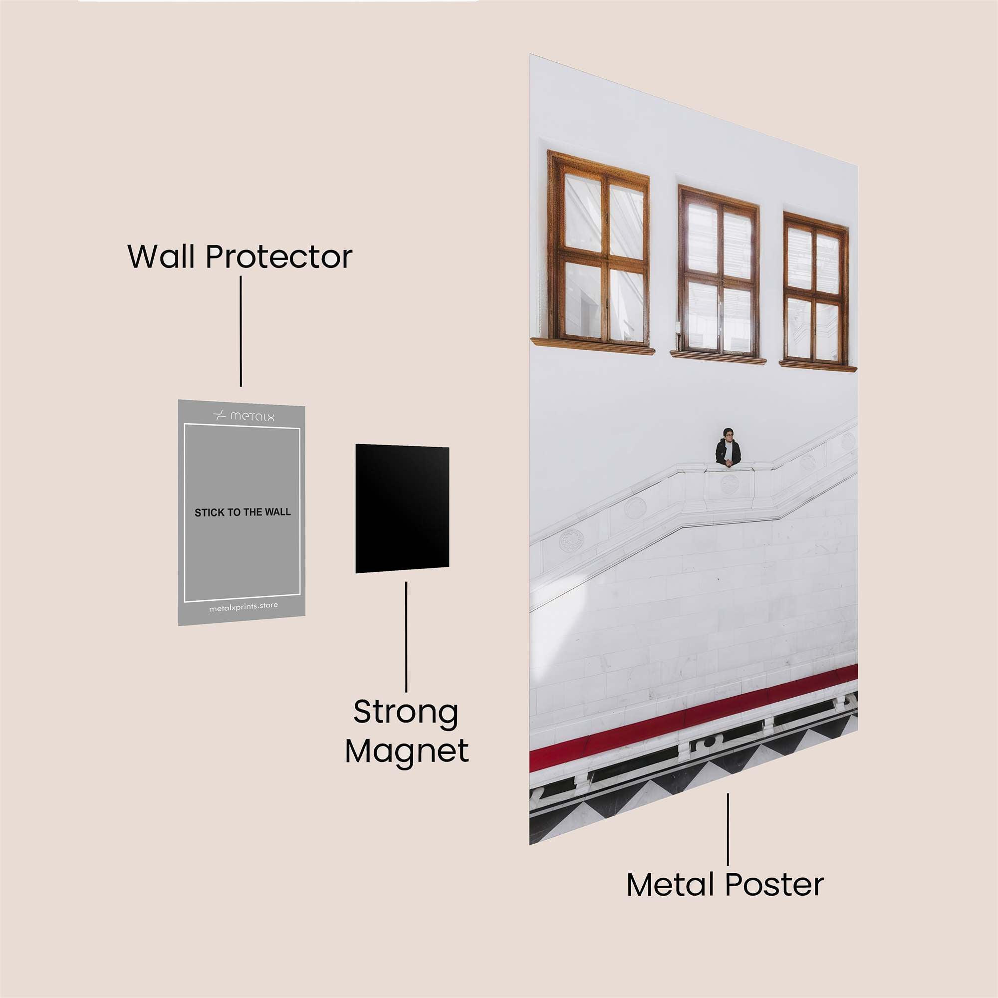Stairway Solitude Safe Wall Magnetic / M