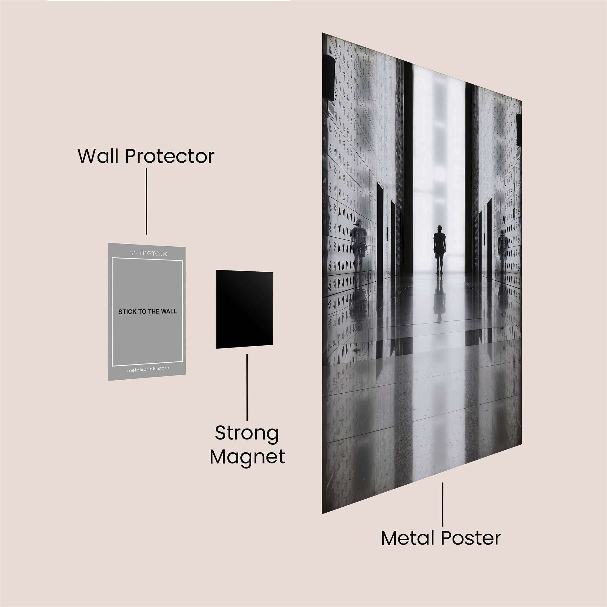Silhouette Solitude Safe Wall Magnetic / M