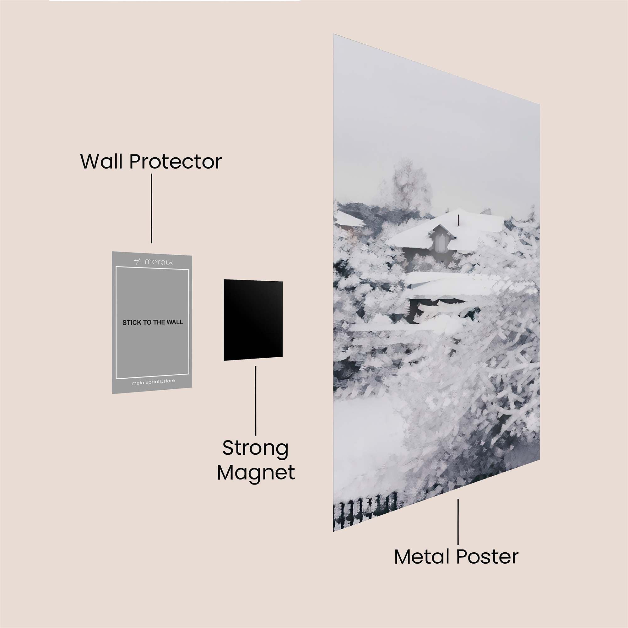 Winter Whispers Safe Wall Magnetic / M