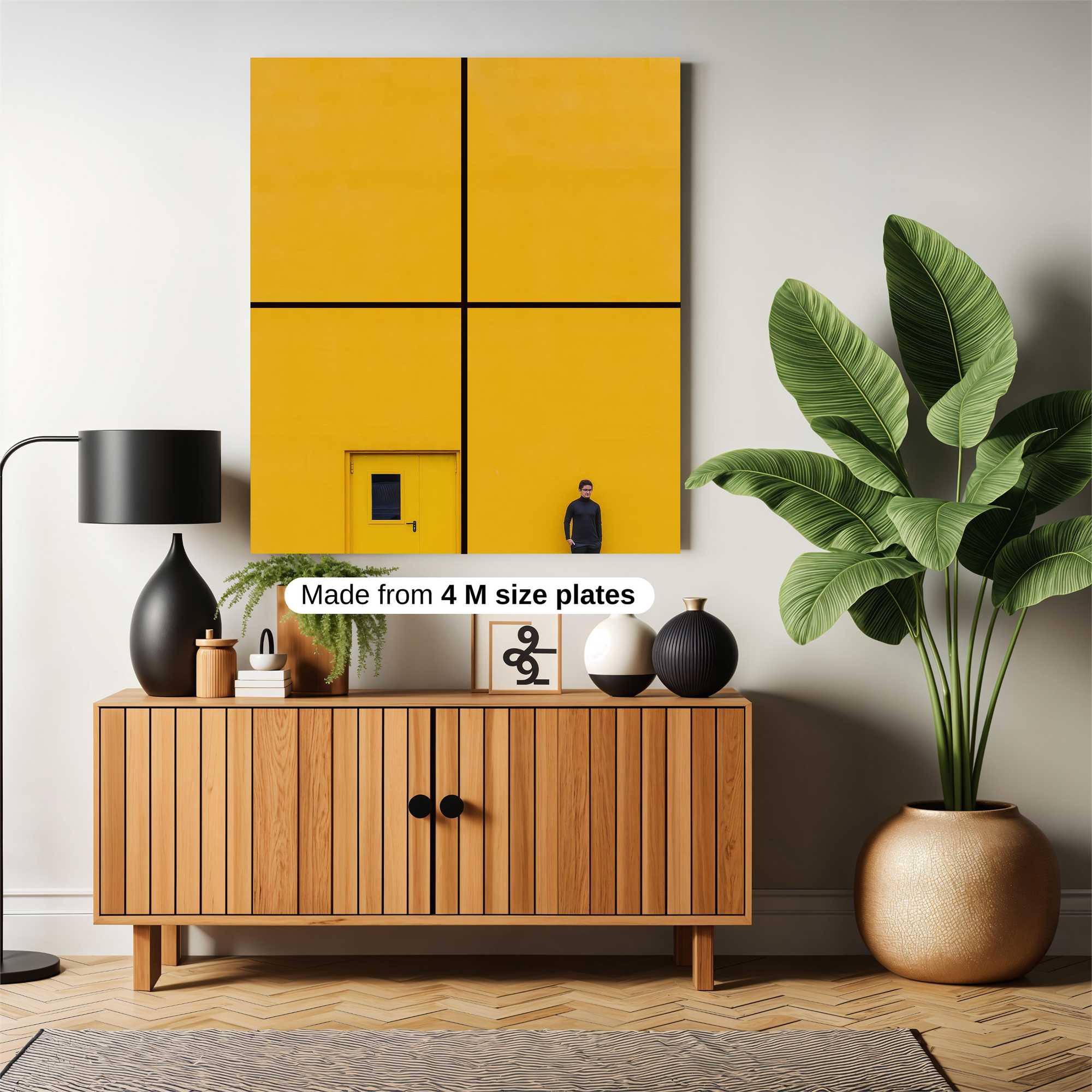 Yellow Solitude Safe Wall Magnetic / M