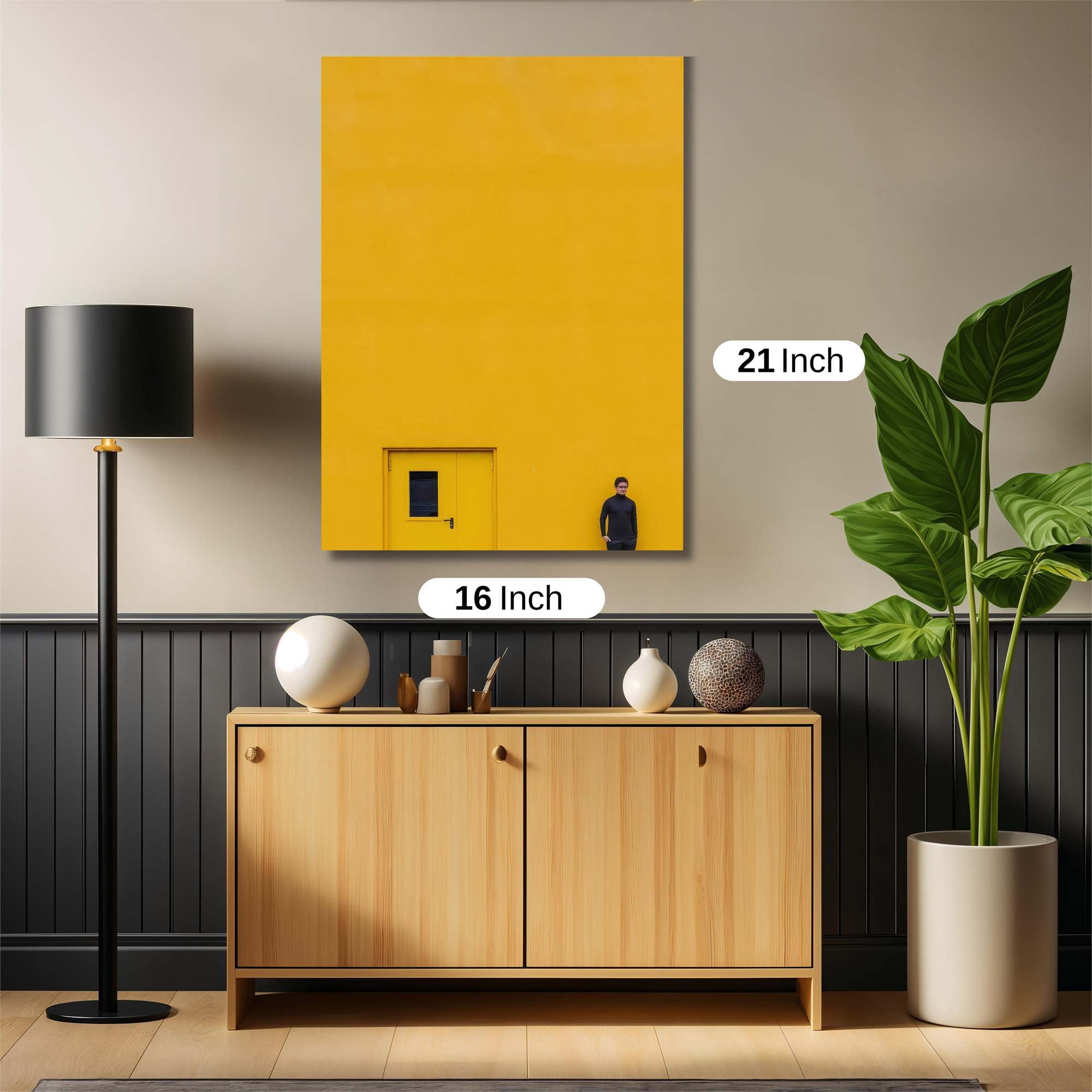 Yellow Solitude Safe Wall Magnetic / M